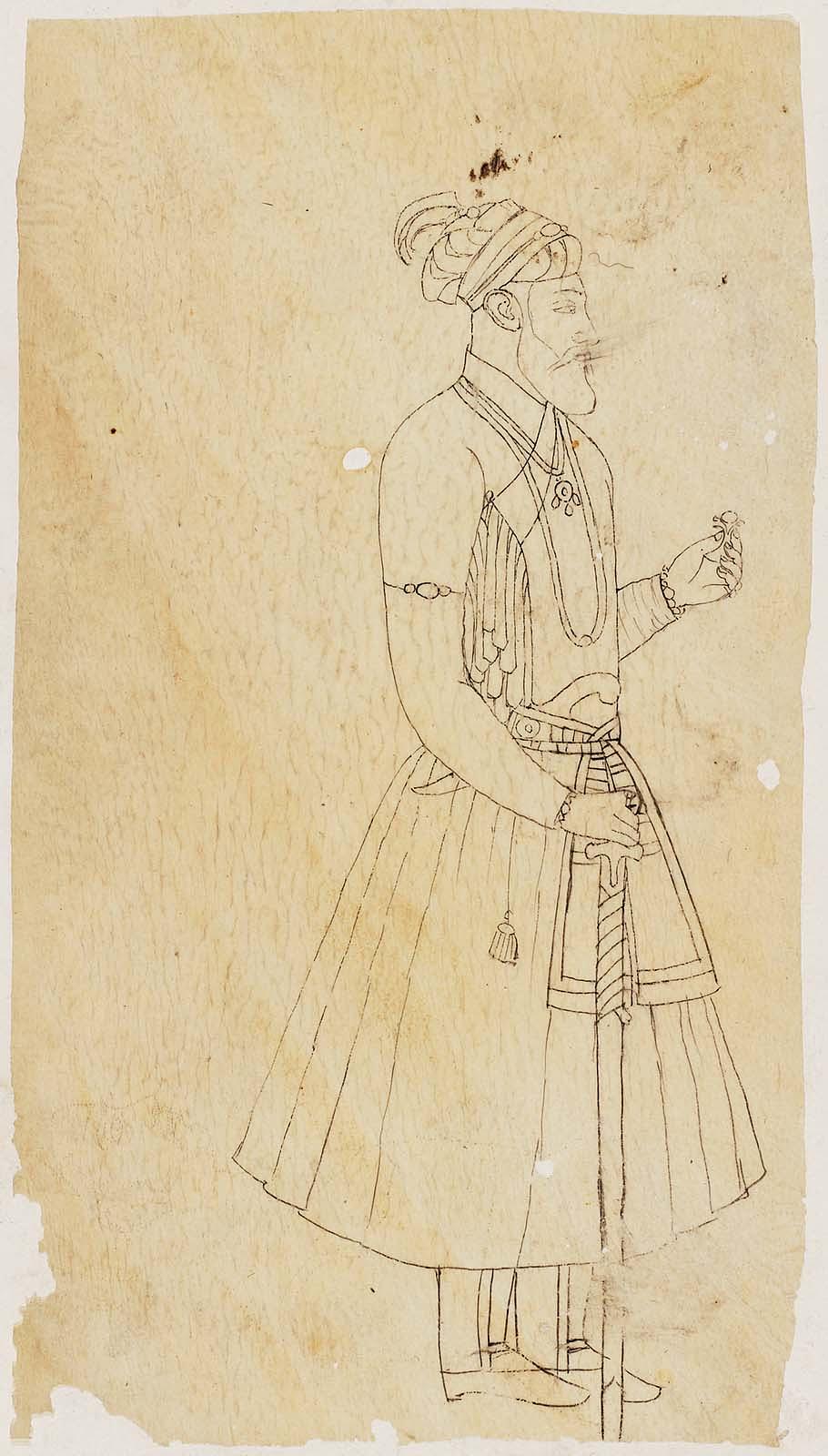Portrait, probably of the Mughal Emperor Aurangzeb
