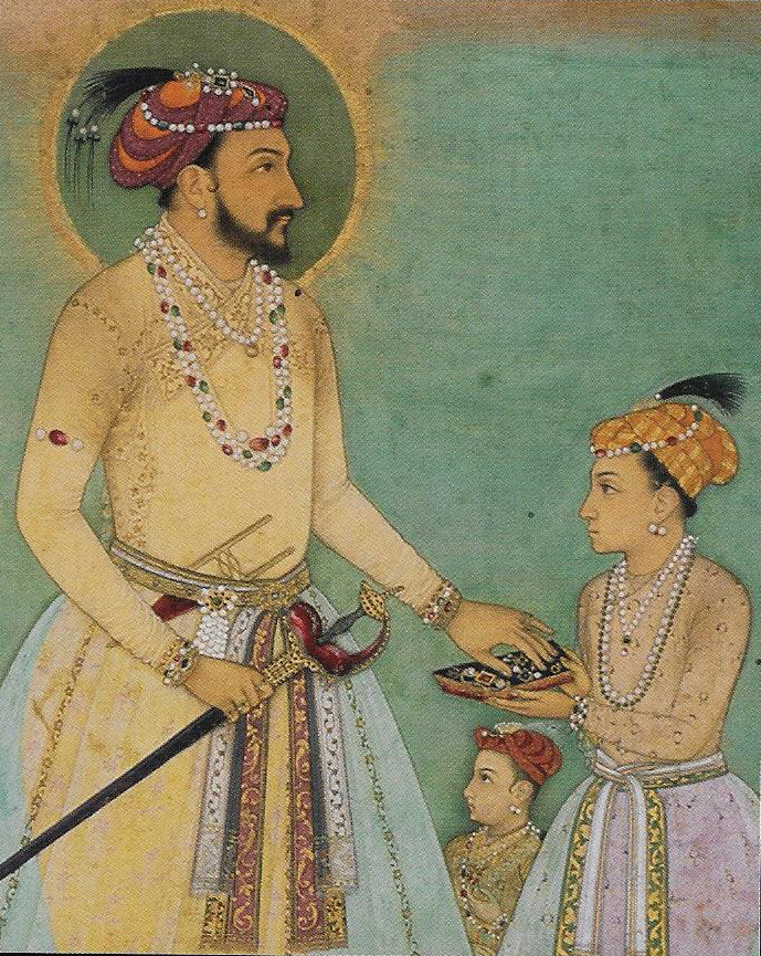 Shah Jahan & his sons Dara Shokuh & Murad Baksh