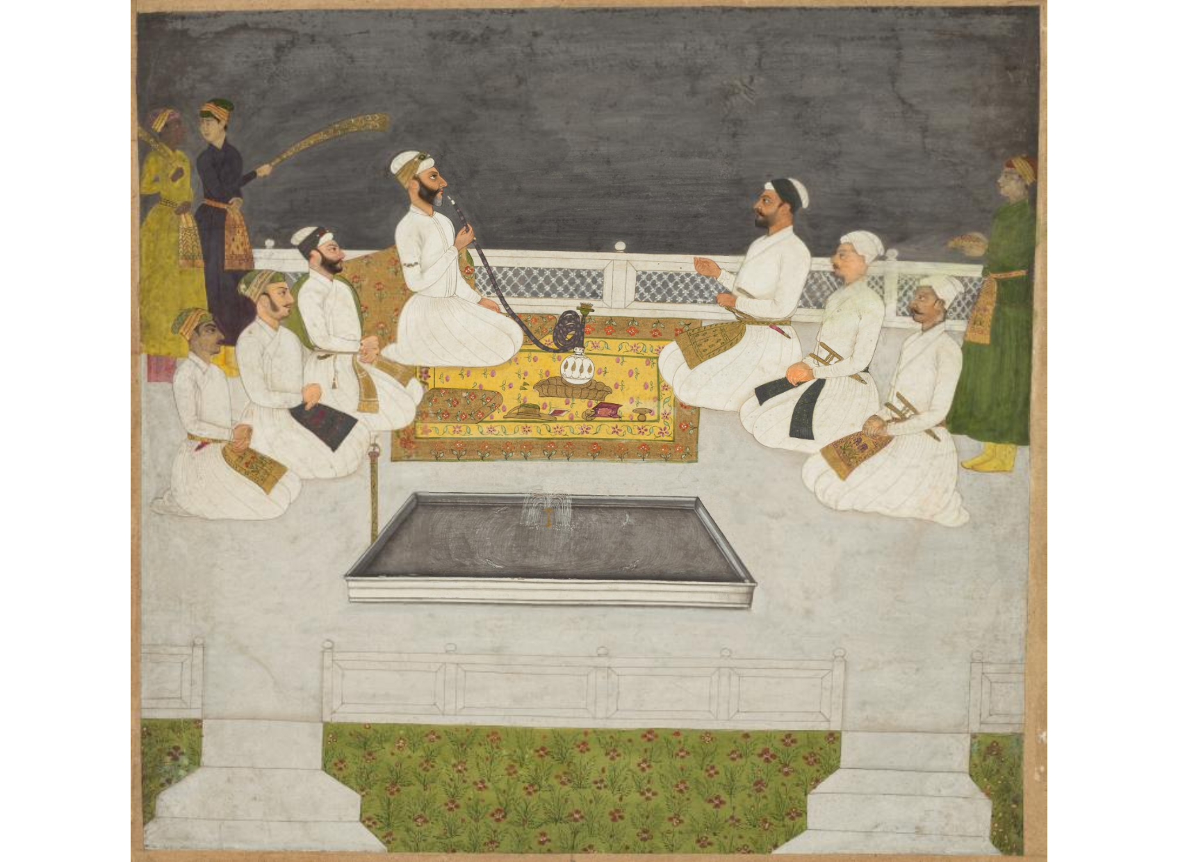 Husain Ali Khan Entertaining His Brothers (The Sayyid Brothers)