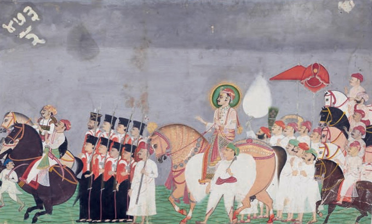 Tilkayat Girdharji of Nathdwara in a procession