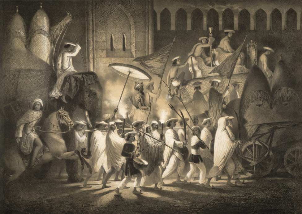 Cortege du Grand Mogol à Delhi