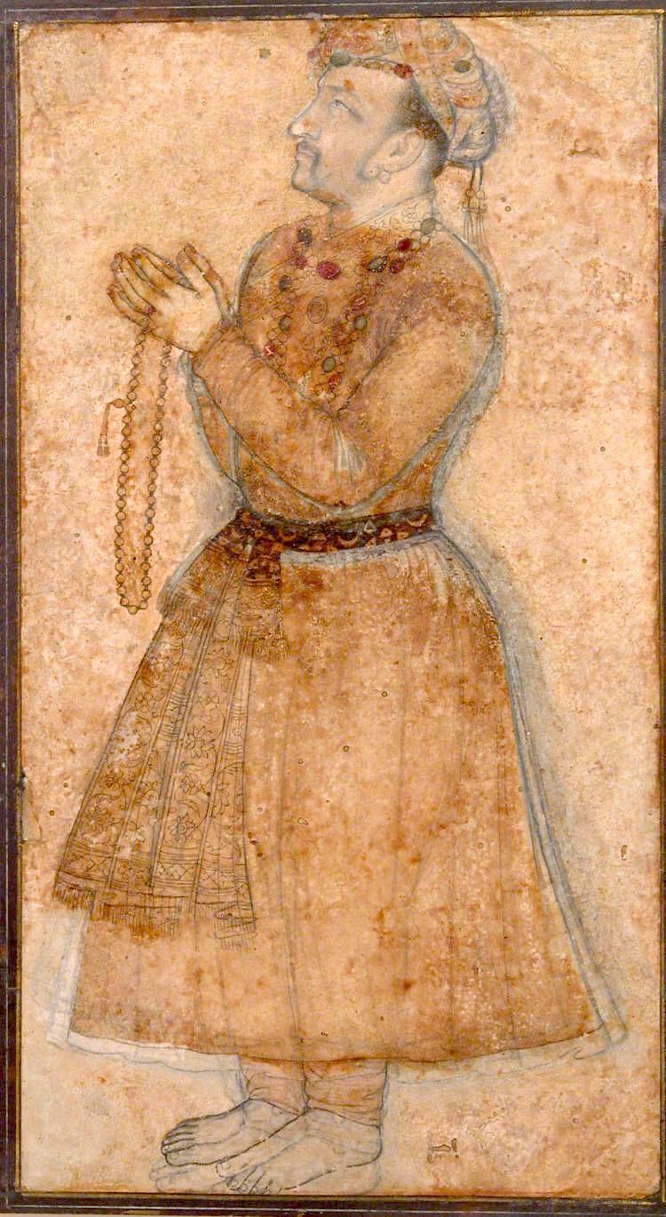 Portrait of Emperor Jahangir Praying