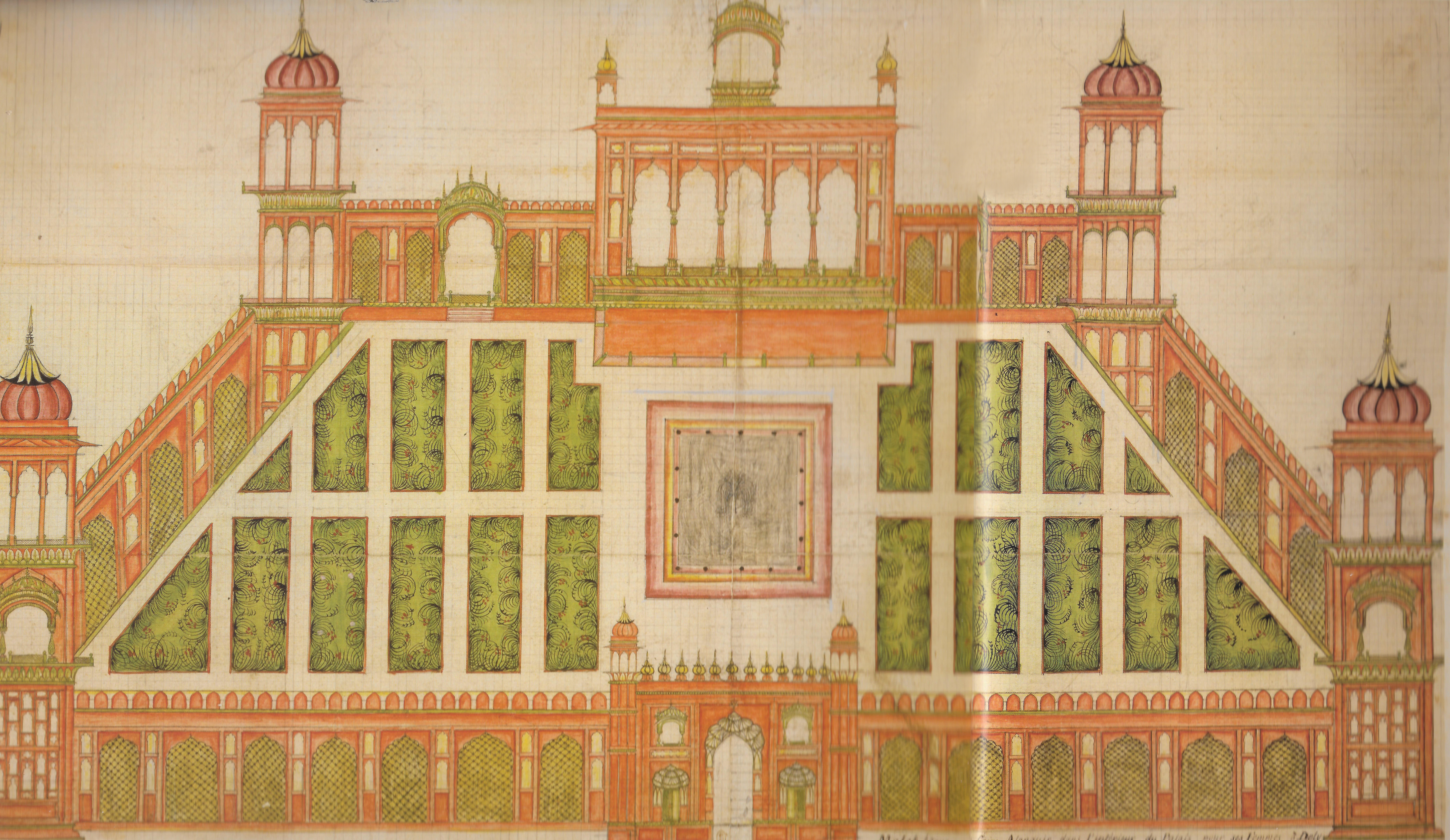 Mahtab Bagh by a Faizabad draughtman, 1774