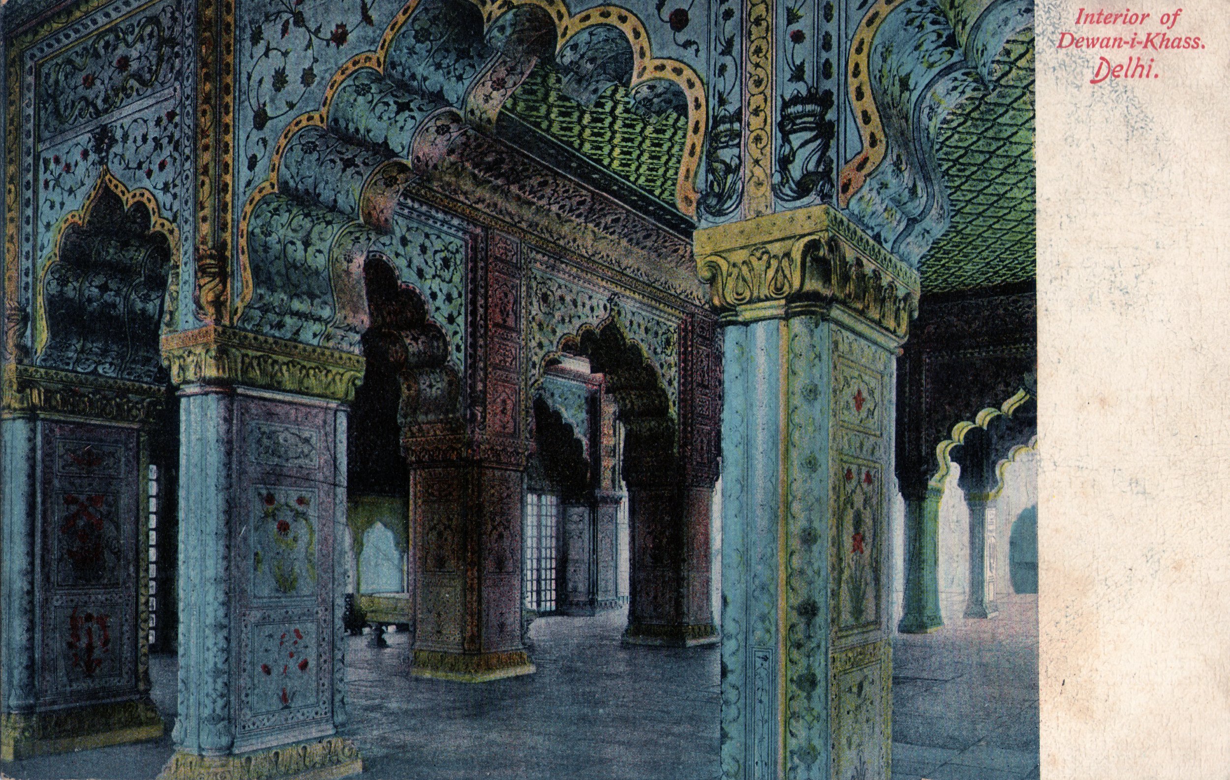 Interior of Dewan-i-Khas. Delhi.