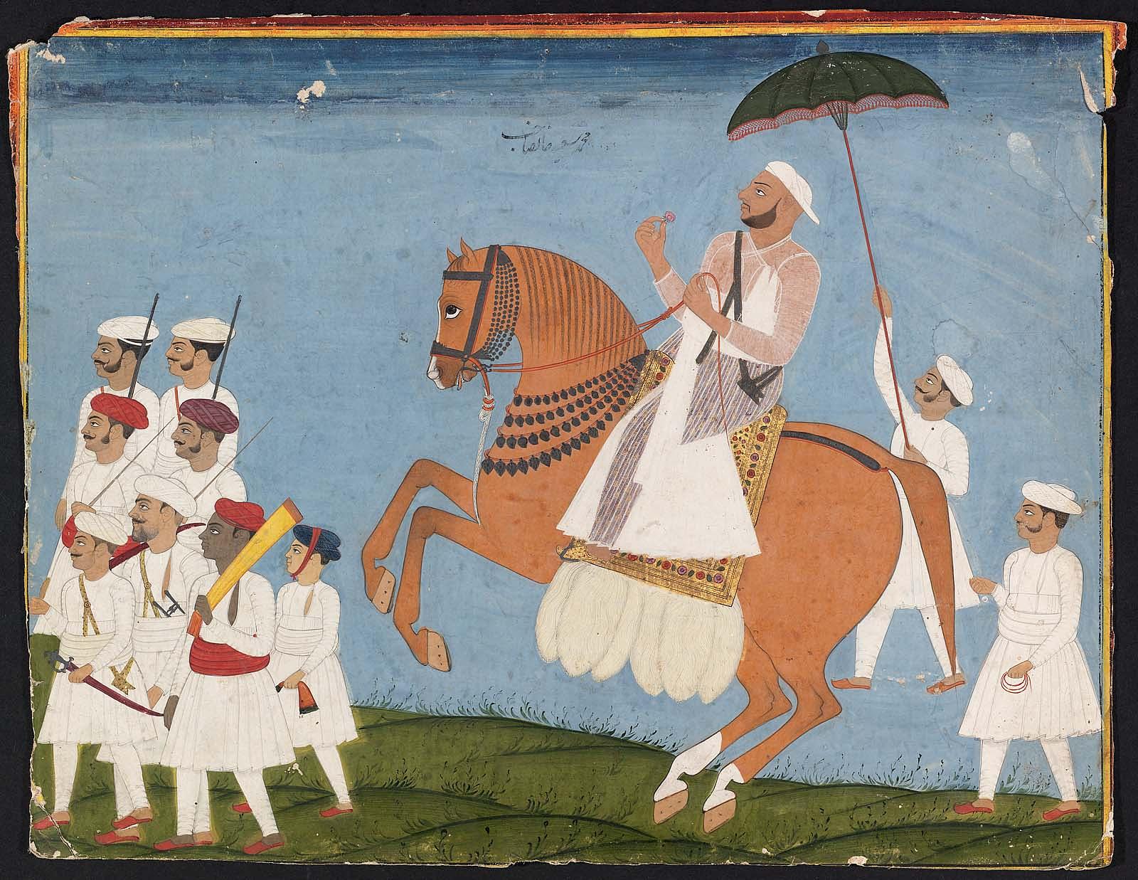 Equestrian Portrait of Muhammad Sayyid Khan Sahhib