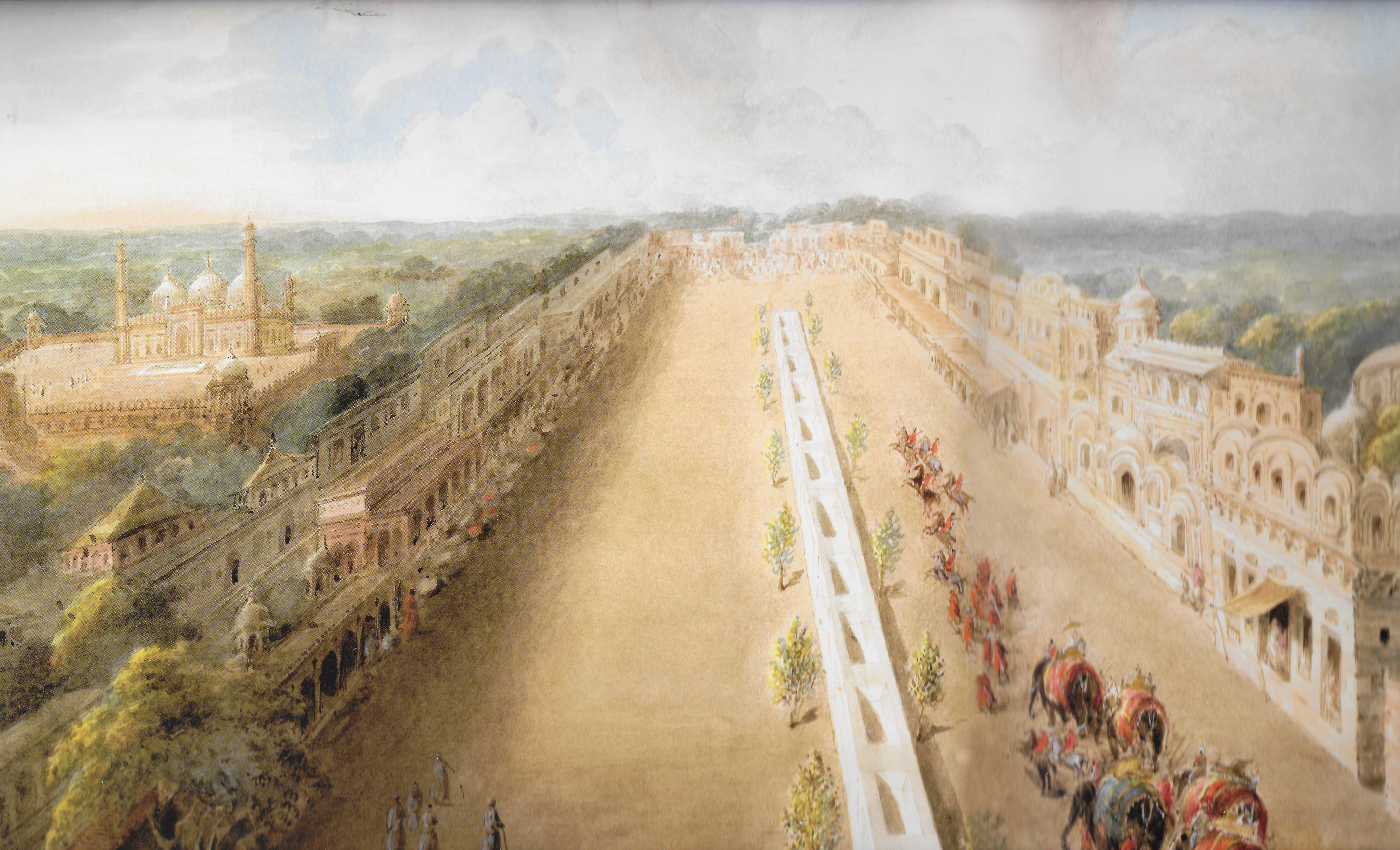 VIEW OF CHANDNI CHOWK FROM THE LAHORE GATE OF THE RED FORT