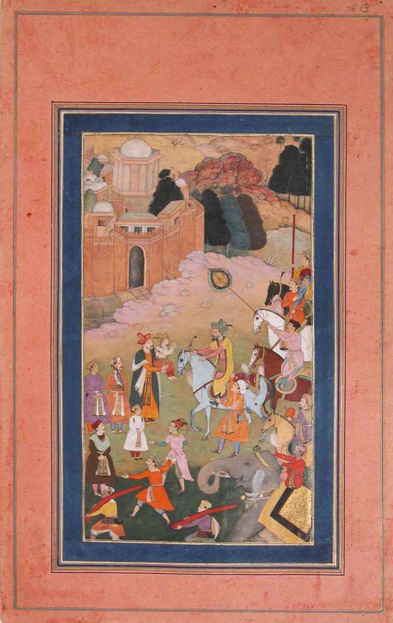 Humāyūn on horseback, c.17th century