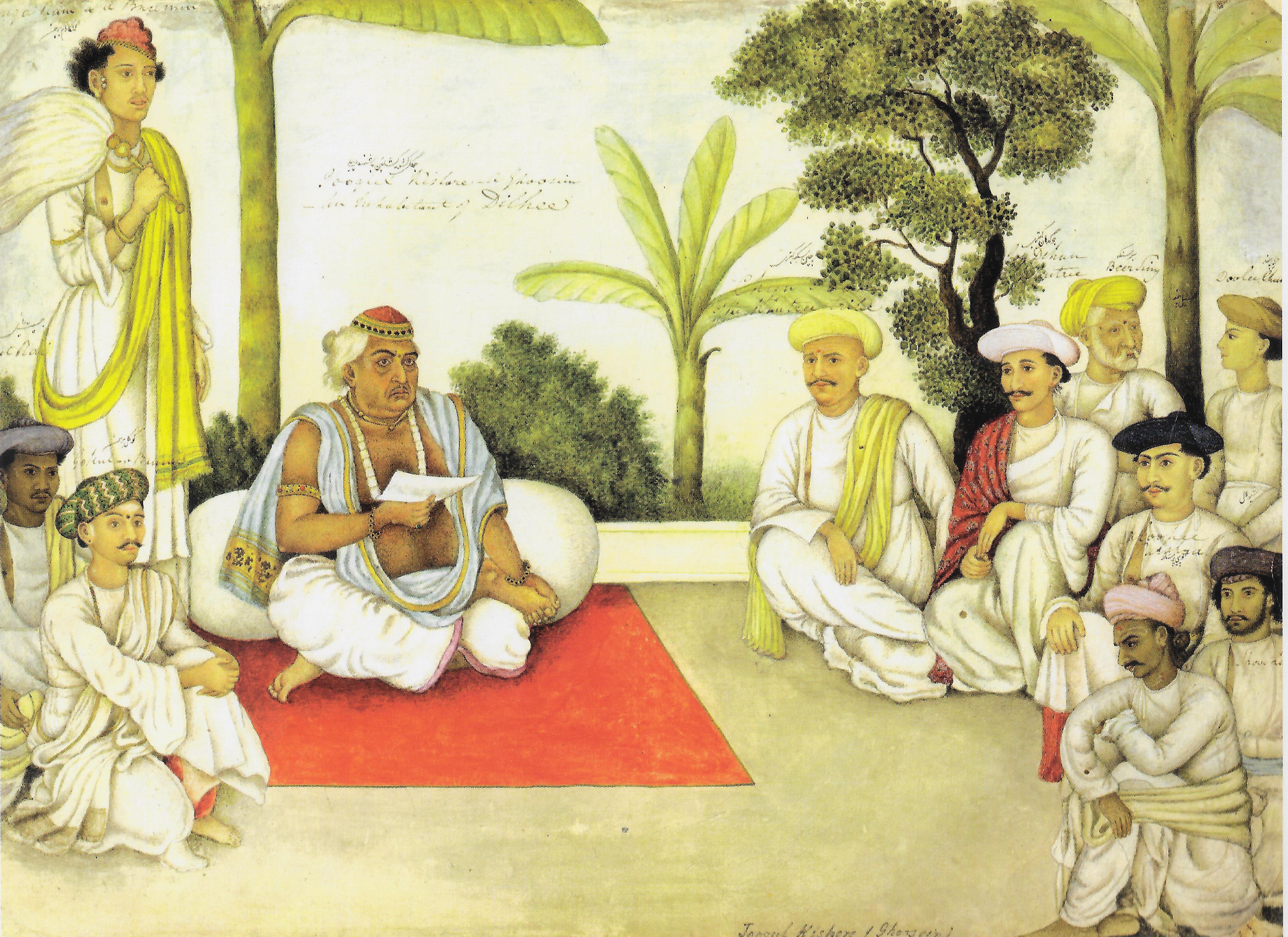 Jugal Kishore Gosain and His Entourage