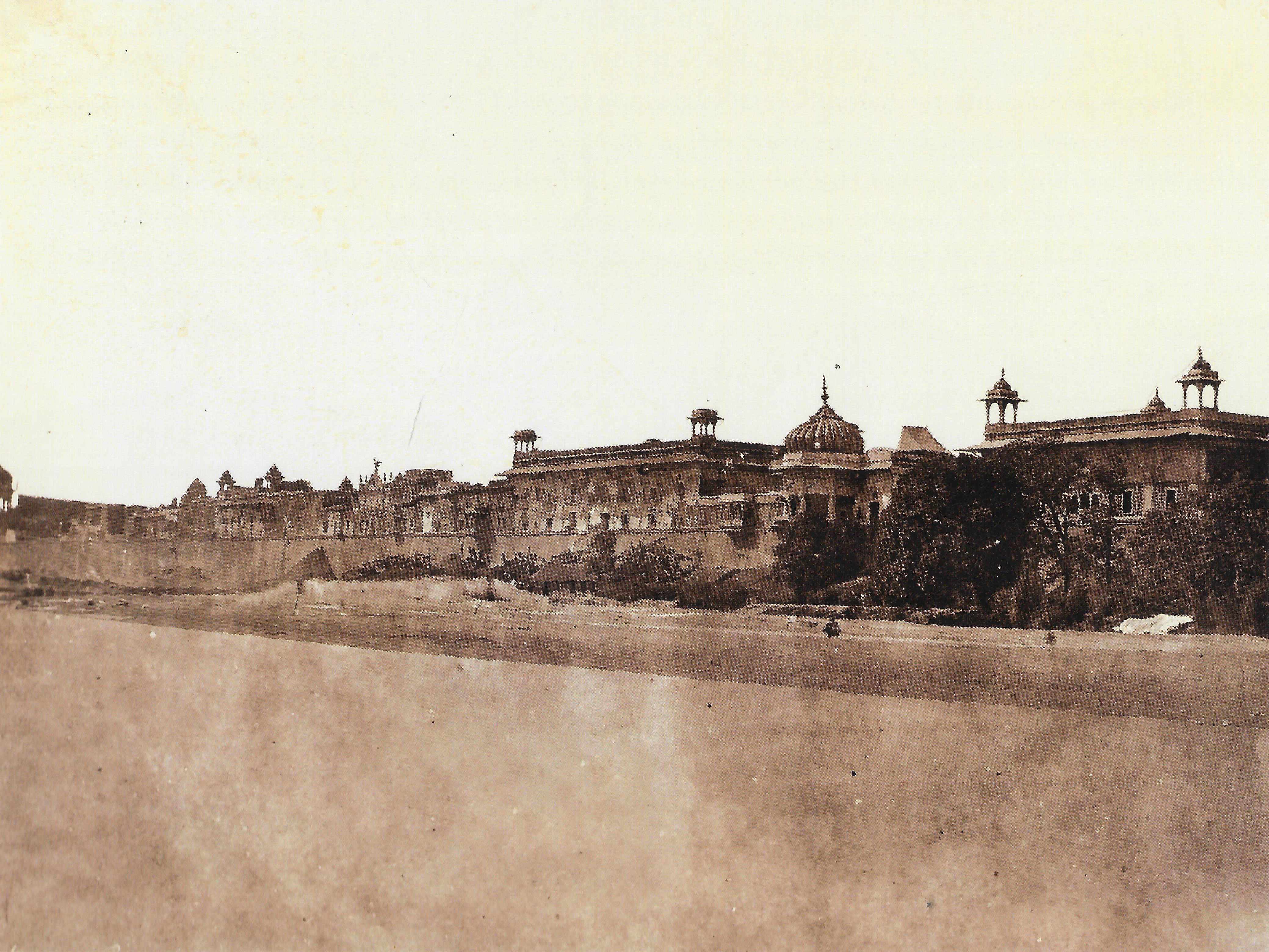 EAST FACE OF THE PALACE FROM THE RIVER YAMUNA