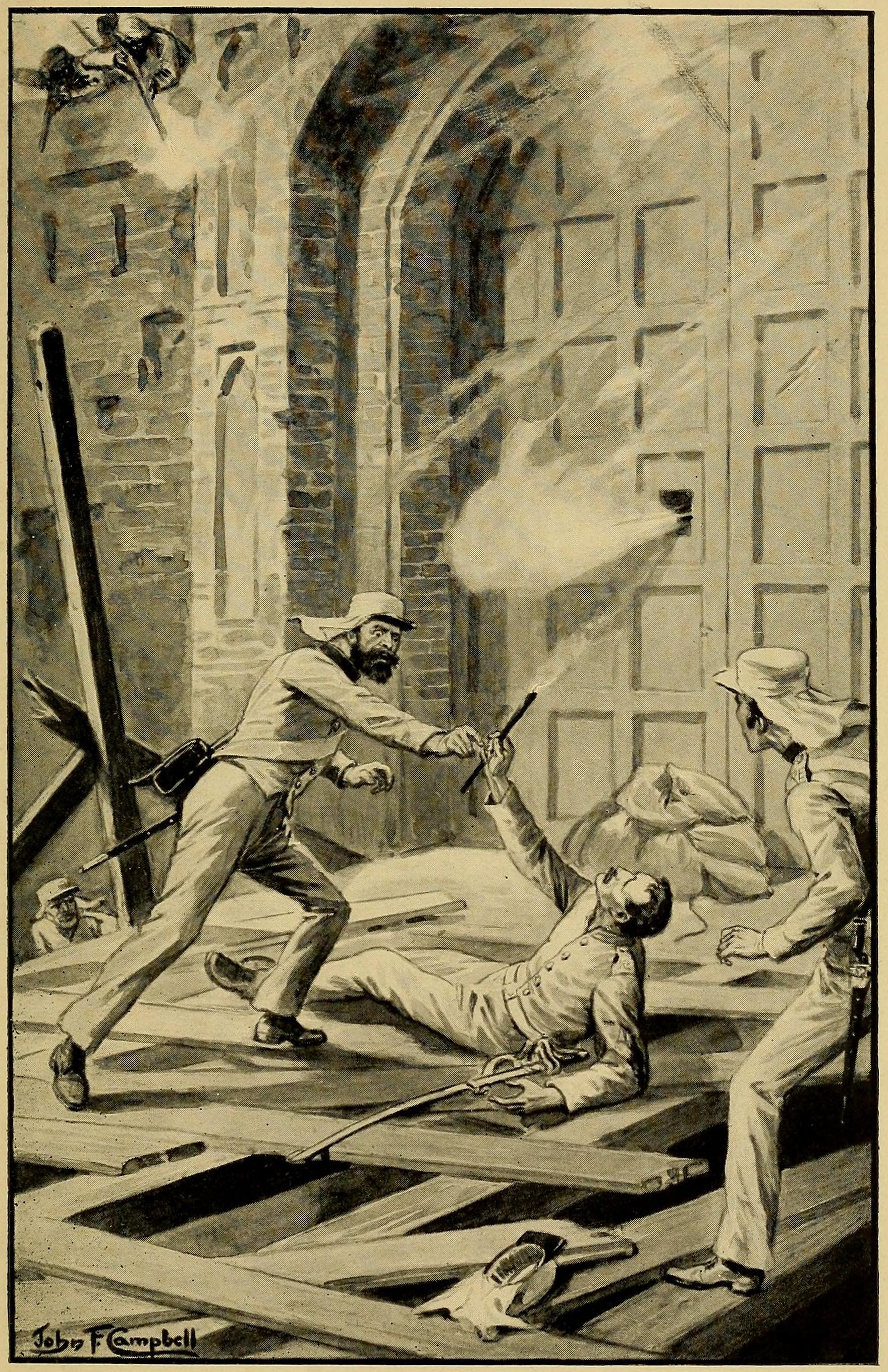 Blowing of Kashmir gate (Siege of Delhi in 1857)