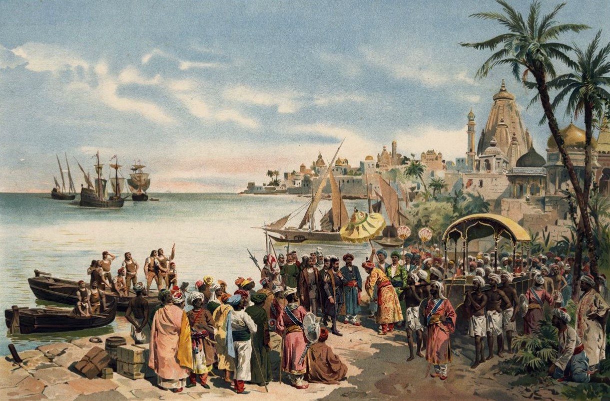 The arrival of Vasco Da Gama at Calicut