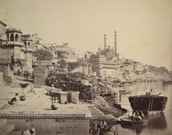 The mosque of Aurungzebe and adjoining Ghats, Benares