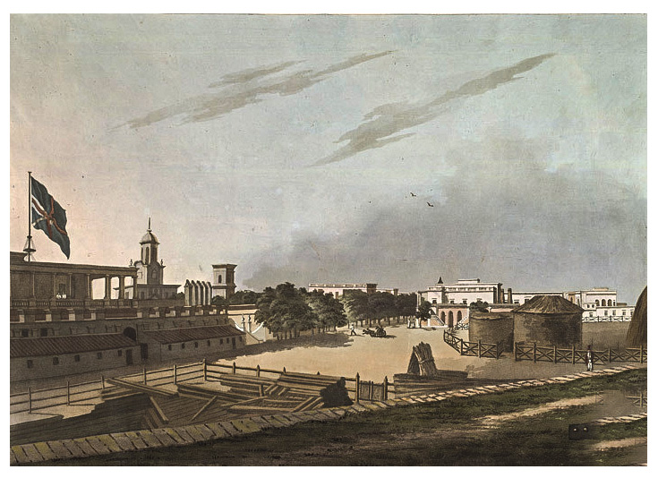 A View From The Kings Barracks Fort St George Madras - 1804