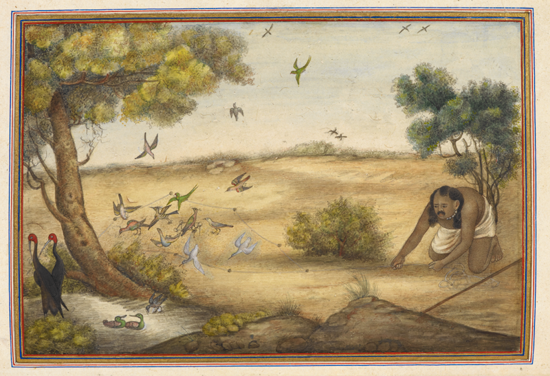 Bavari, an itinerant predatory tribe, represented by a bird-snarer.