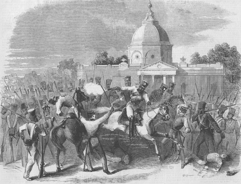 War of Independence: Massacre of officers by insurgent cavalry at Delhi