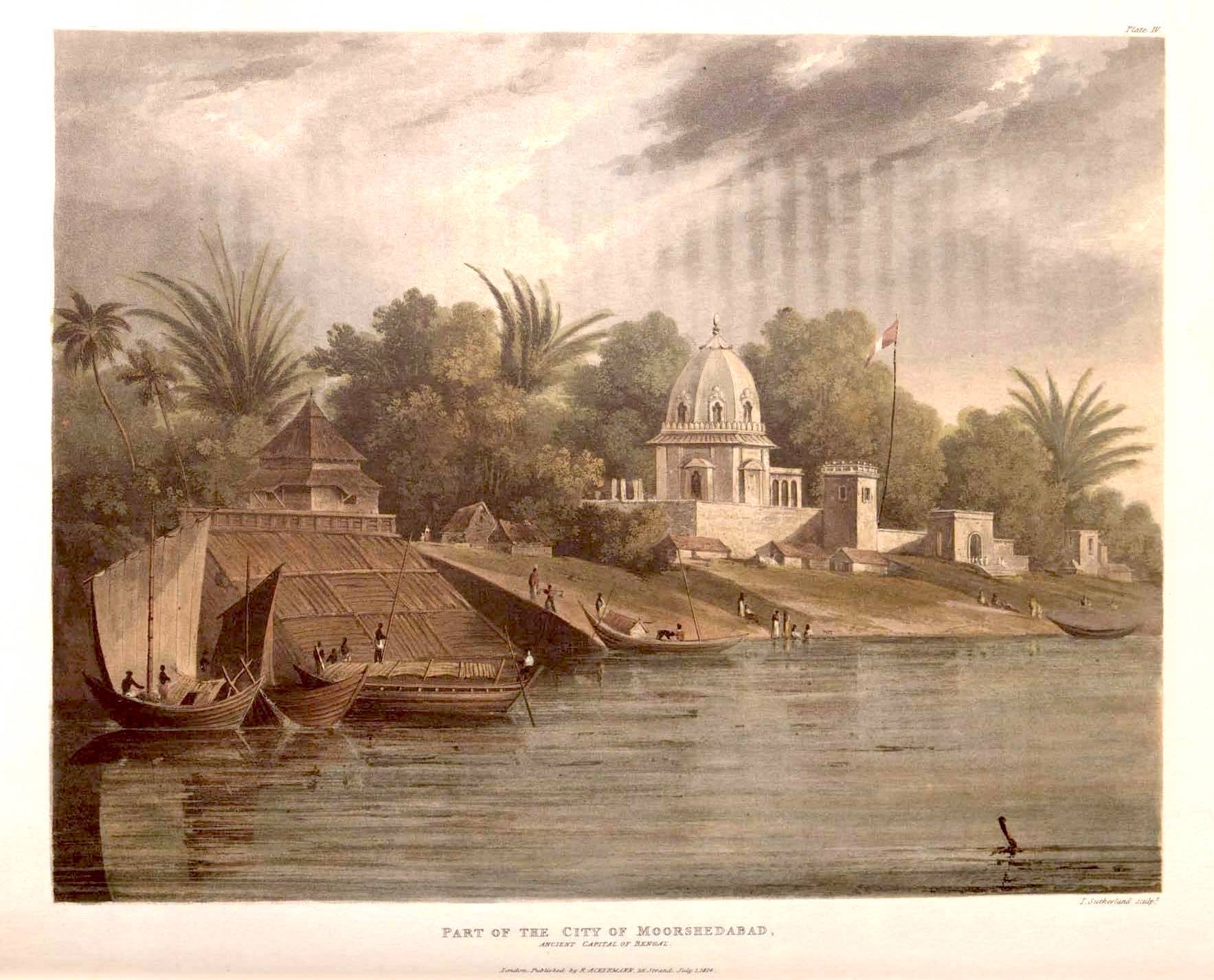 Illustration from the book:  A Picturesque Tour Along the Rivers Ganges and Jumna in India : Consisting of Twenty-four Highly Finished and Colored Views…