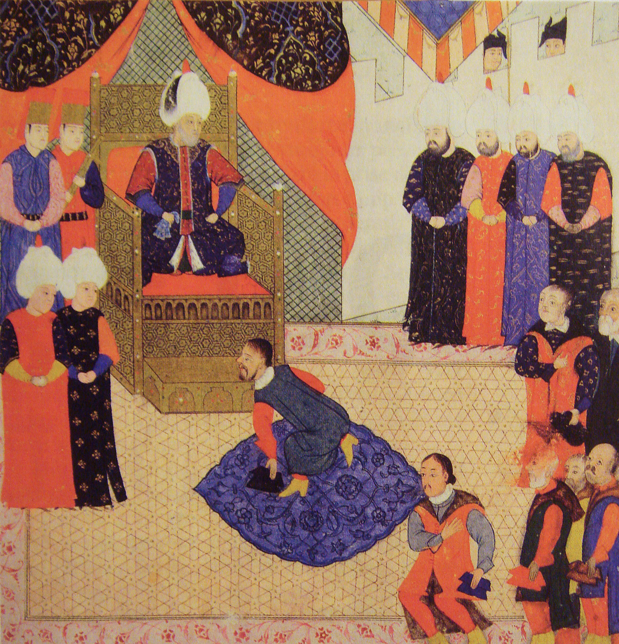 King John Sigismund of Hungary with Suleiman I in 1556