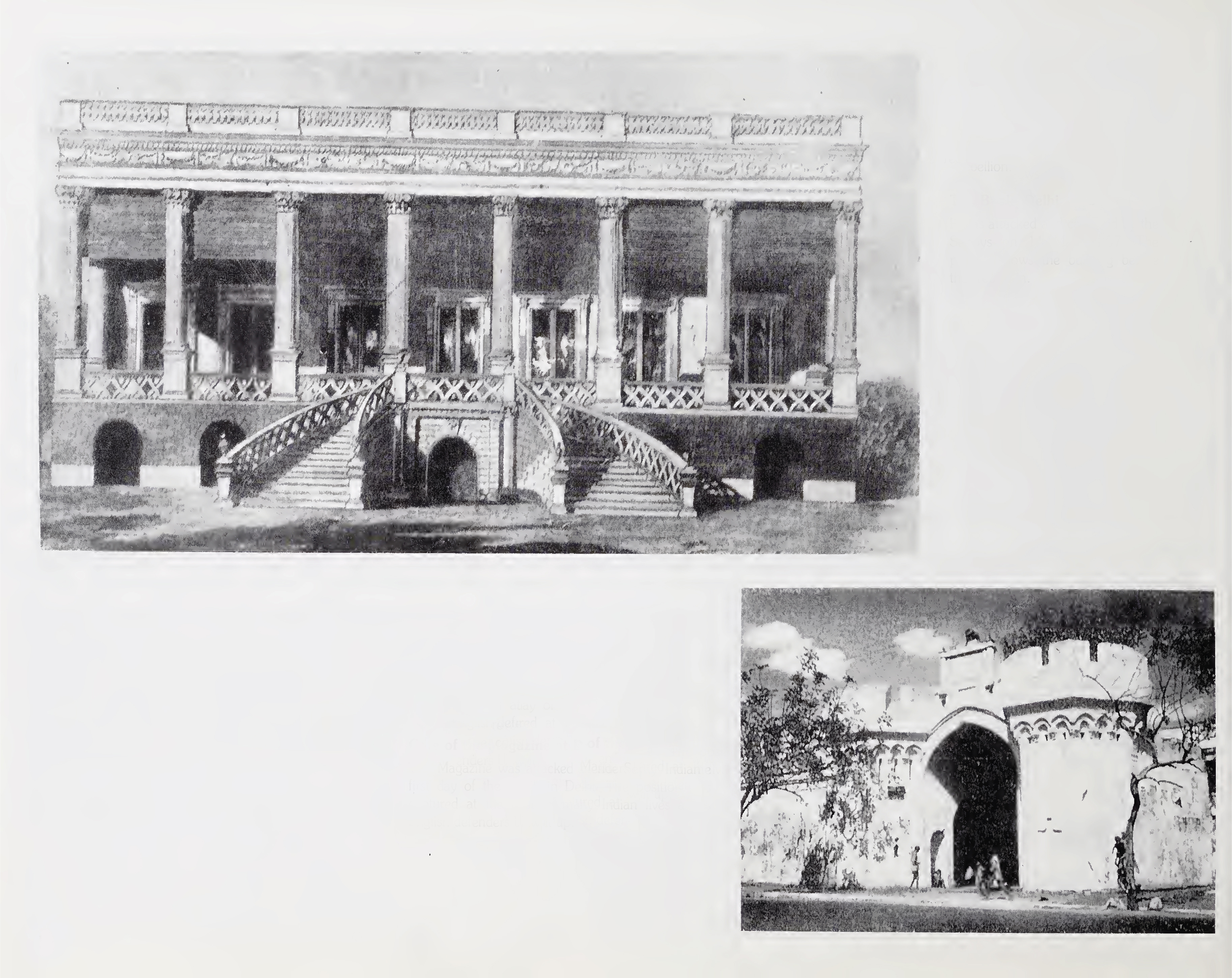 The Bank, Delhi & Gate of the Magazine at Delhi