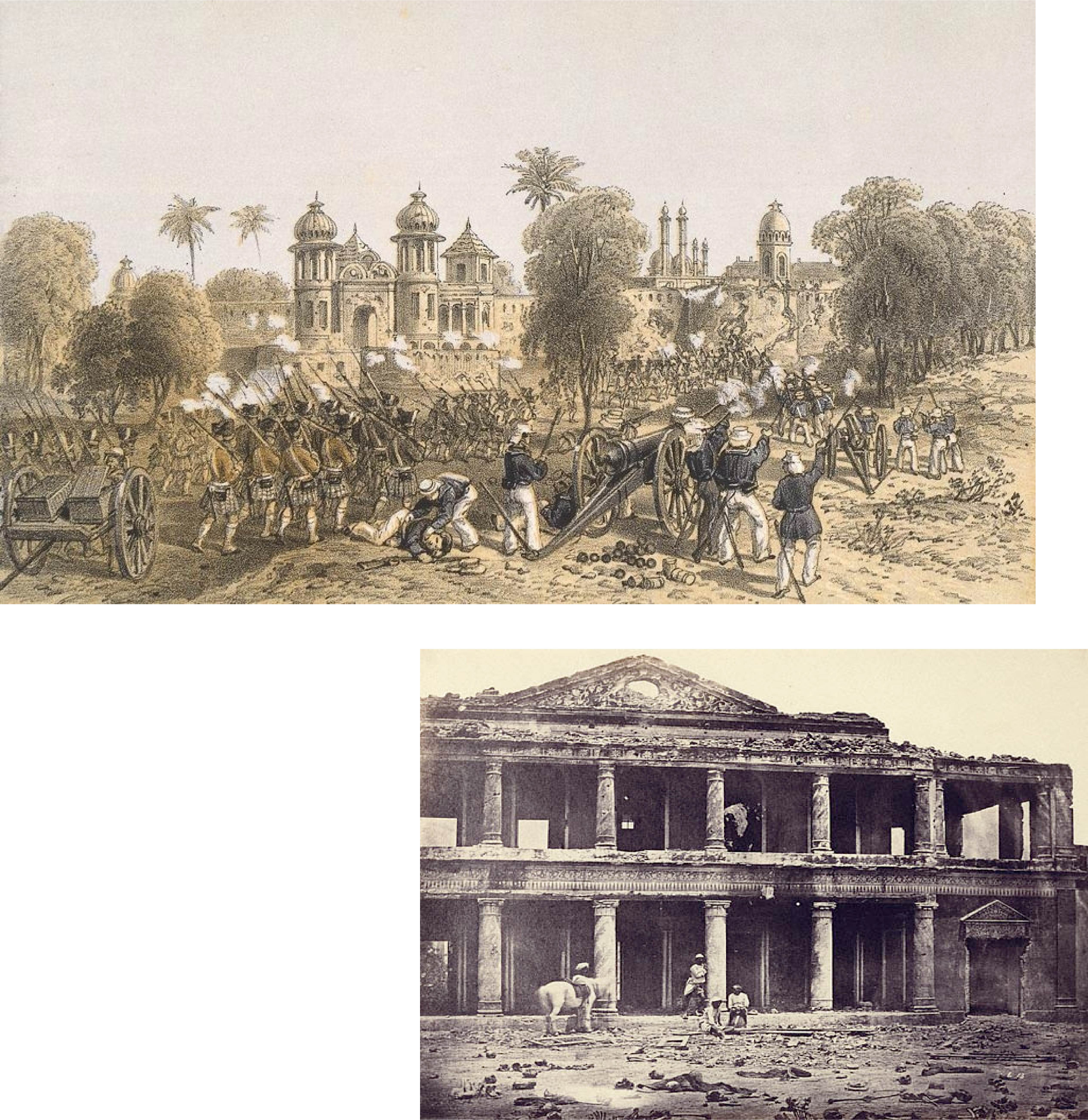 Sikandar Bagh, Lucknow & Interior of Sikandar Bagh