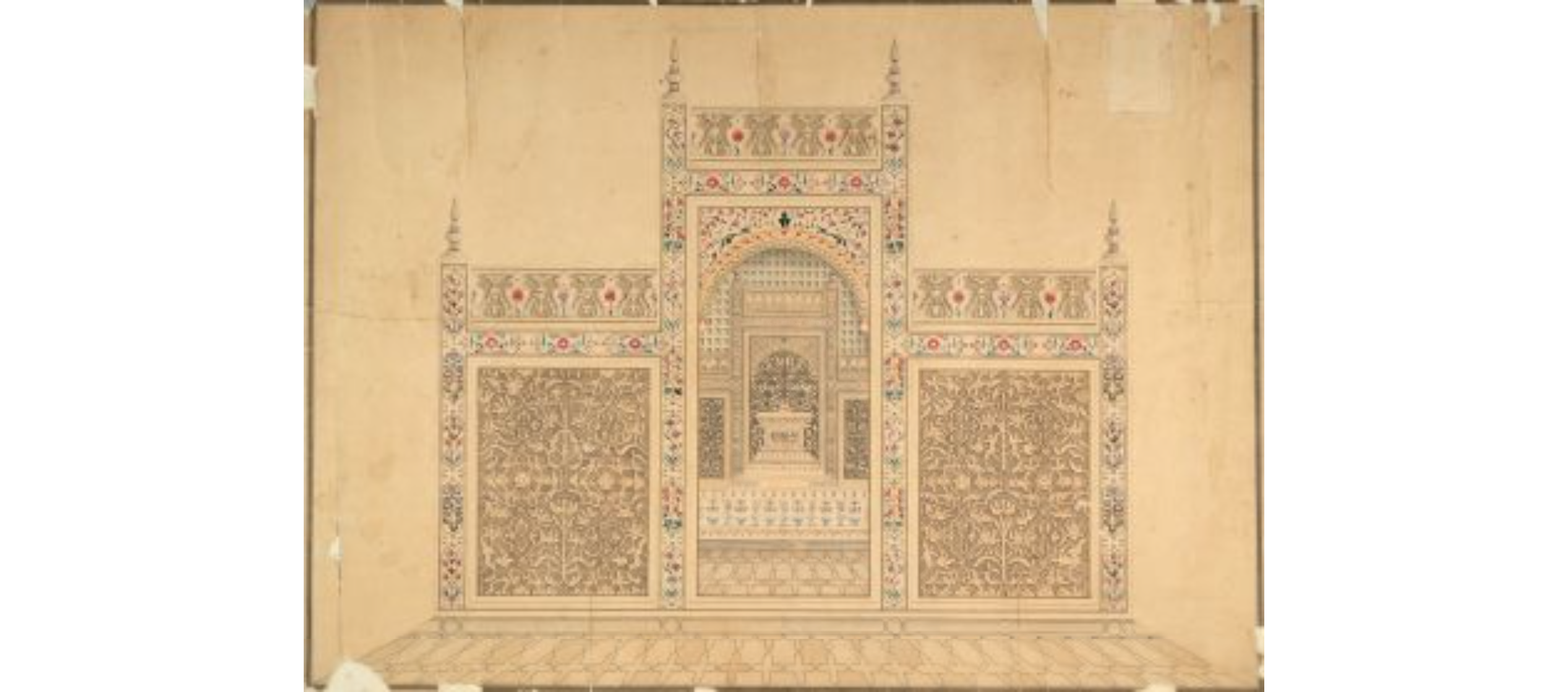 The screen around the cenotaph in the Taj Mahal, Agra.