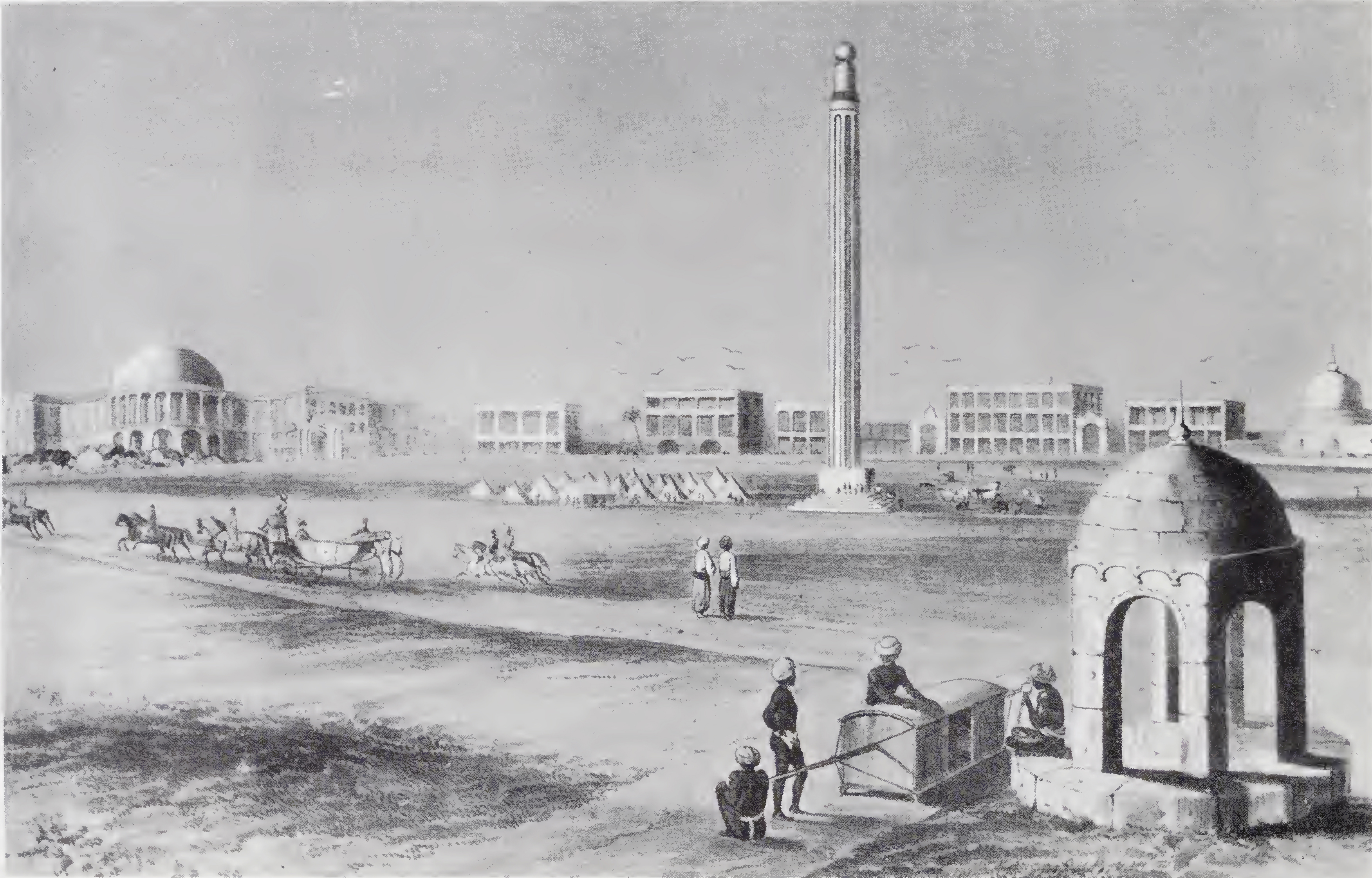 Calcutta from Chowringhee, 1857