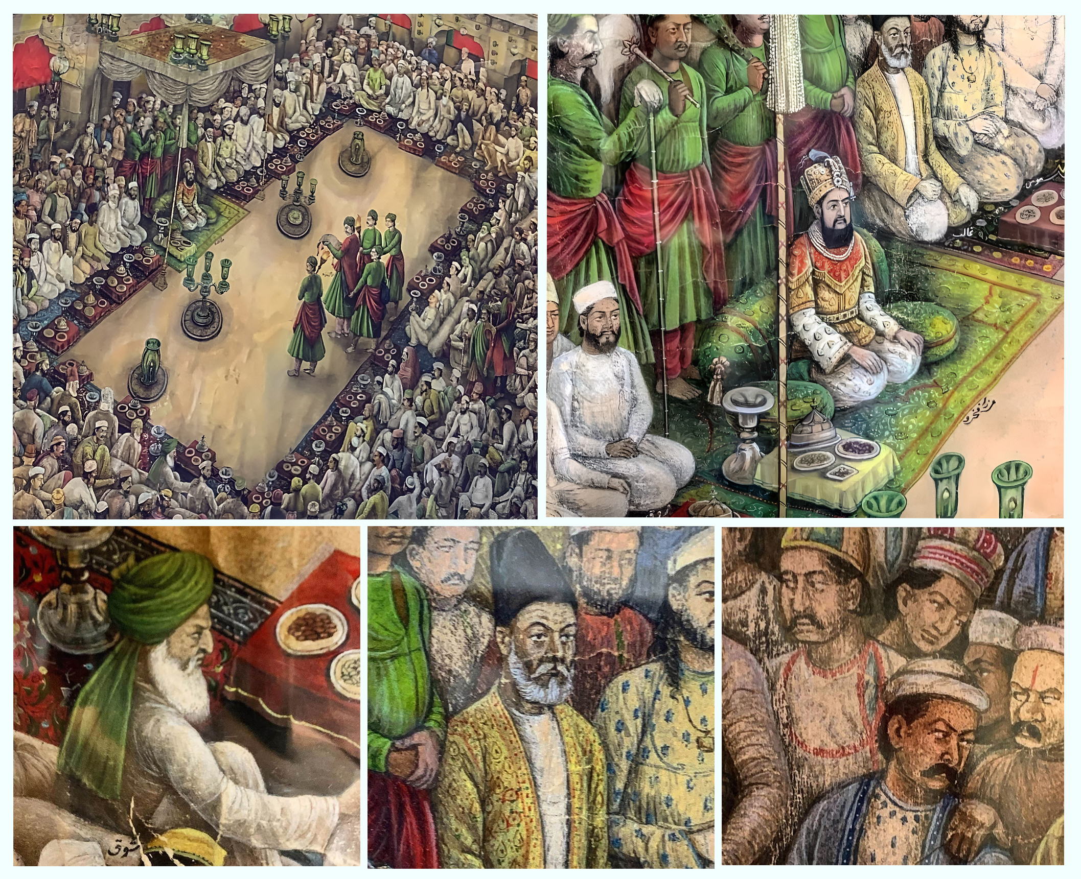 H.R.H Mirza Muhamed Sultan Fateh-ul-Mulk Shah Bahadur, the Heir Apparent (Shahzada Ghulam Fakhr ud-din, Mirza Fakhru Sahib) at Mushaira, 18 July 1845, Delhi