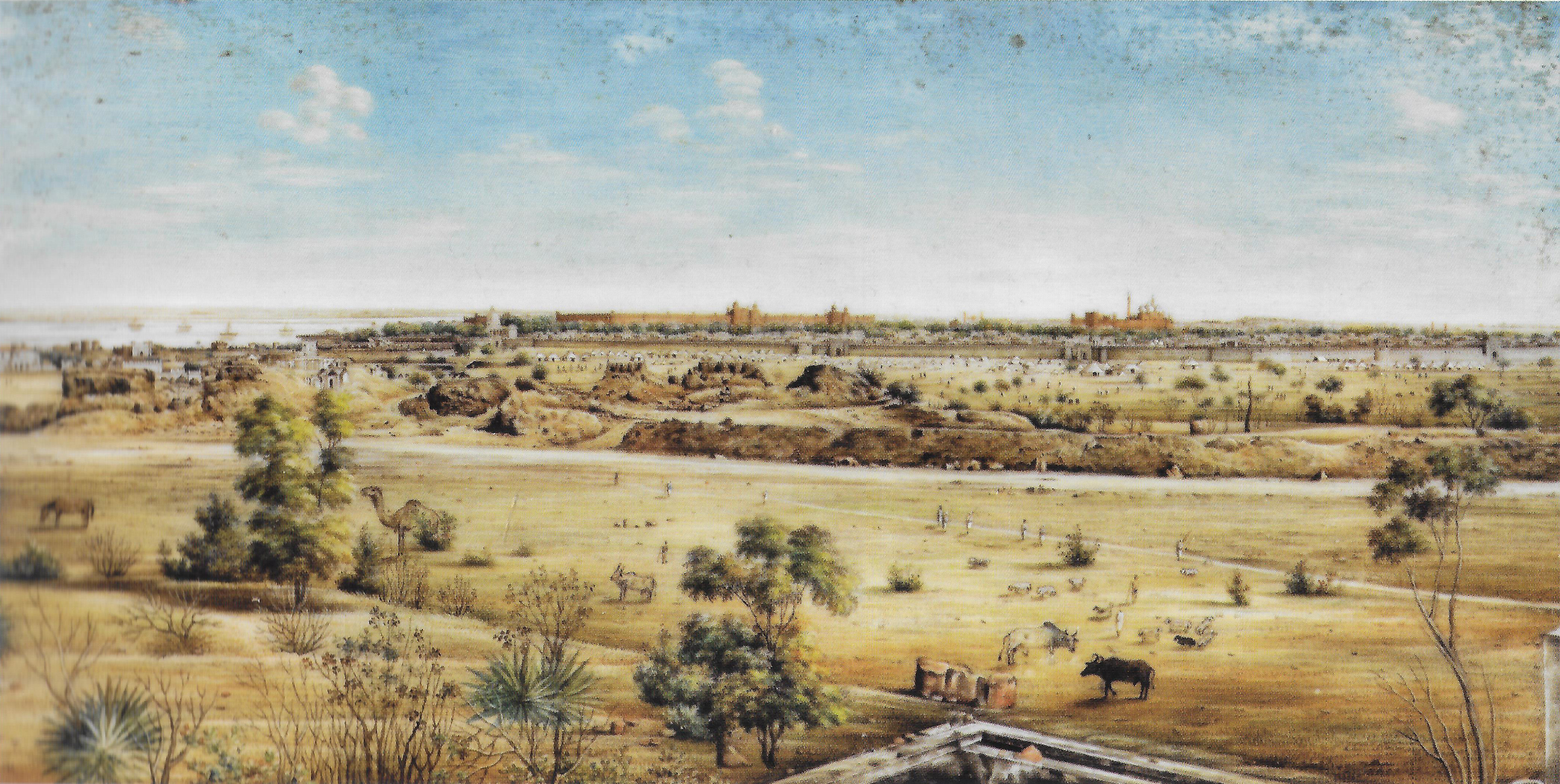 Panorama of Delhi seen from the Ridge