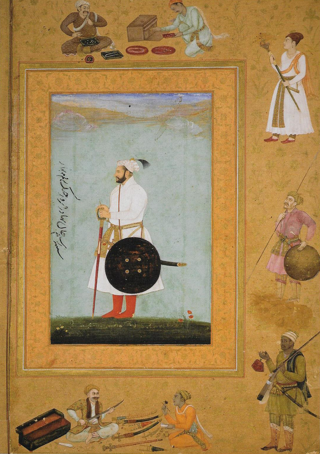 Portrait of Rustam Khan (D.1658) by Hunhar