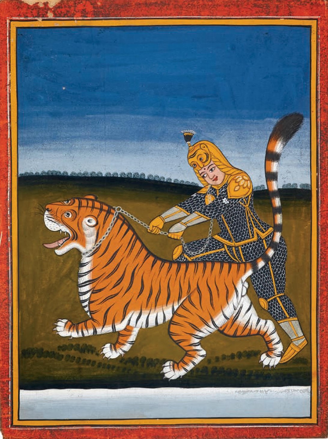 An Armoured Queen Taming a Tiger