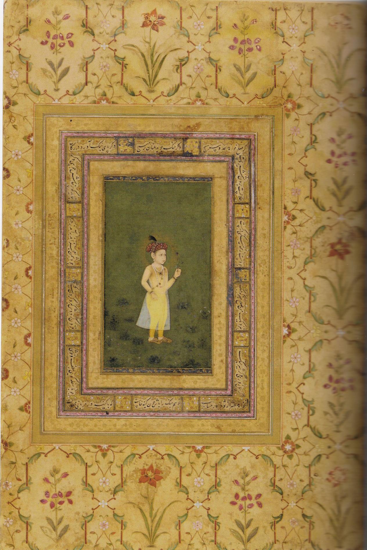 Portrait of the infant Shah Shuja