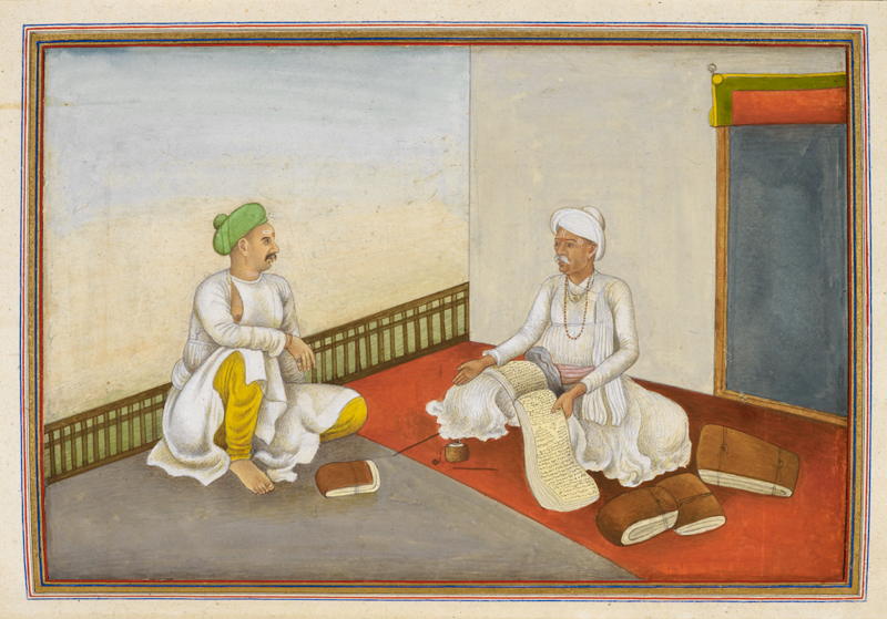 ‘Magadh’ or ‘jagda’, subdivision of the ‘Bhat’ caste, represented by a chronicler