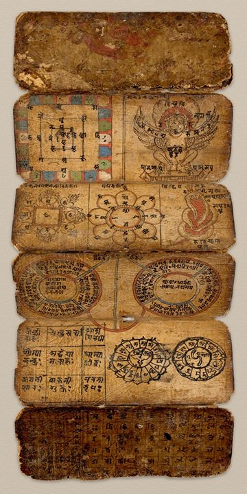 Priests Manual Nepal 15th century Opaque watercolor and ink on paper