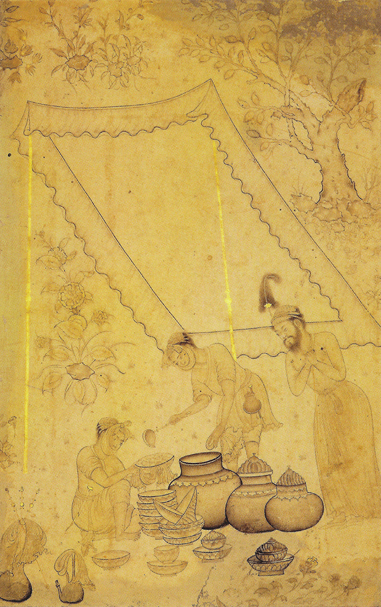 Cooks in an encampment