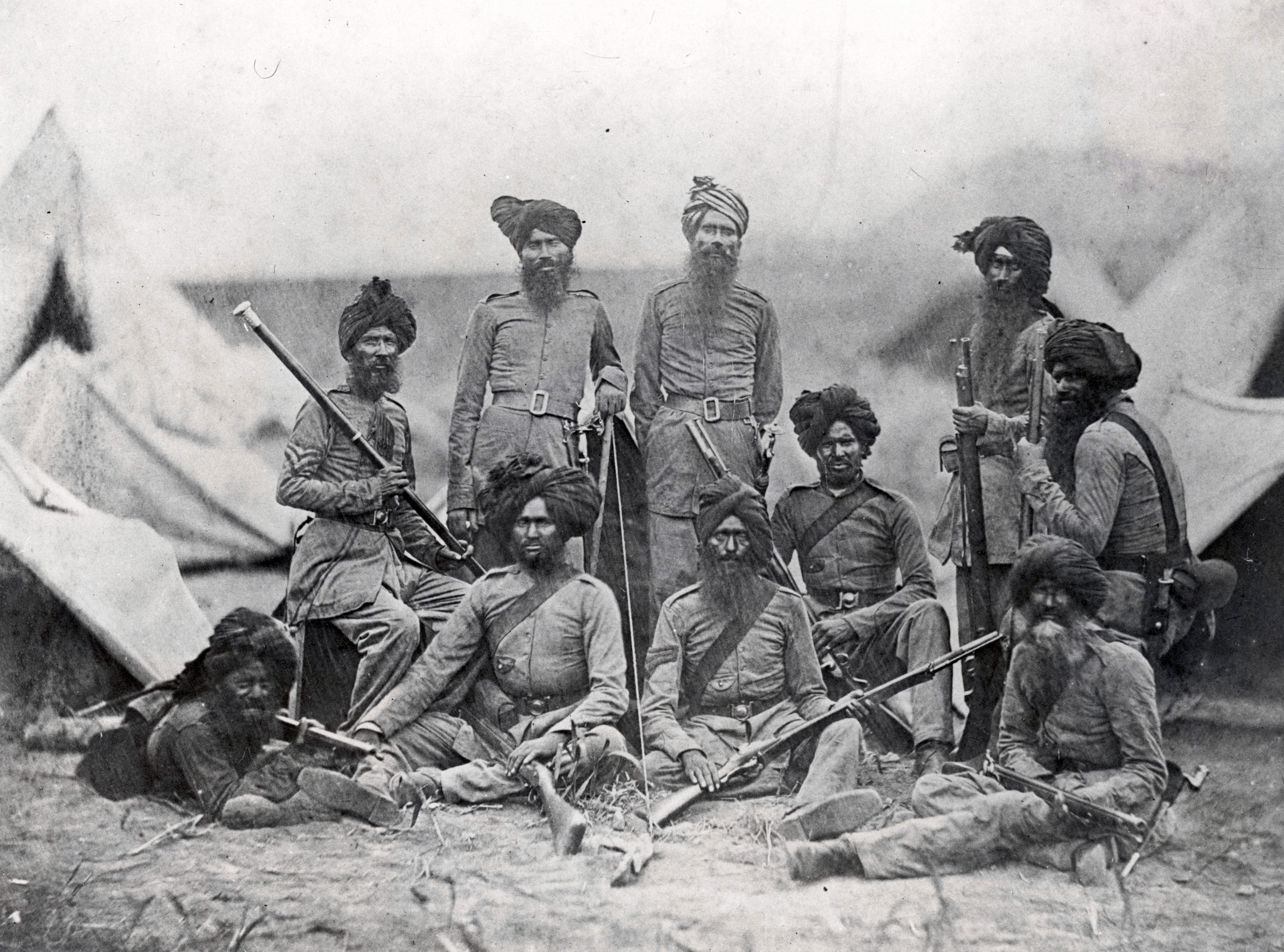 Sikh officers of the British army (Siege of Delhi in 1857)