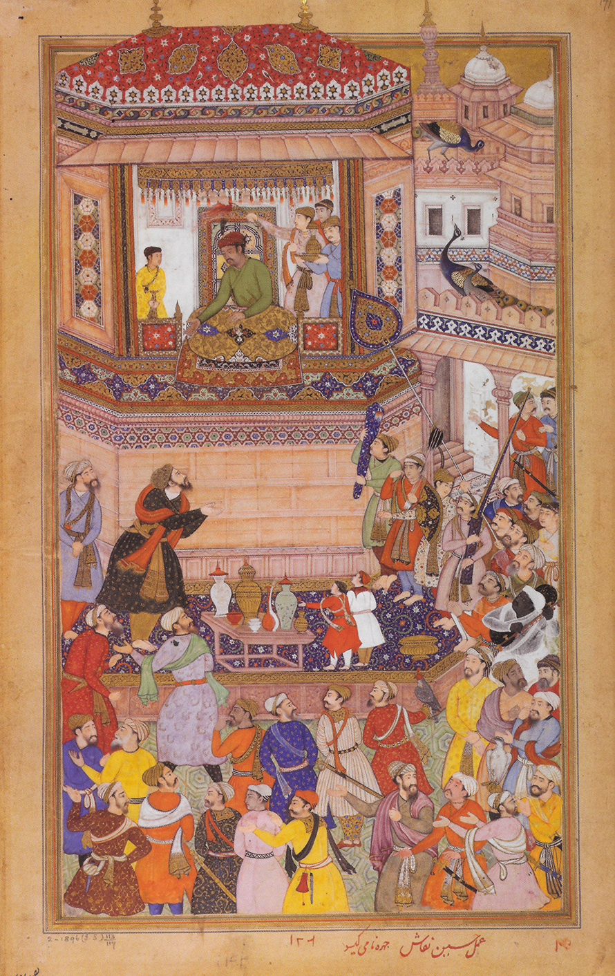 Akbar in a jharoka