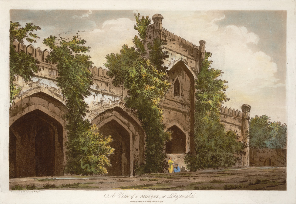 A View of a Mosque, at Rajemahel(019XZZ000000307U00014000)