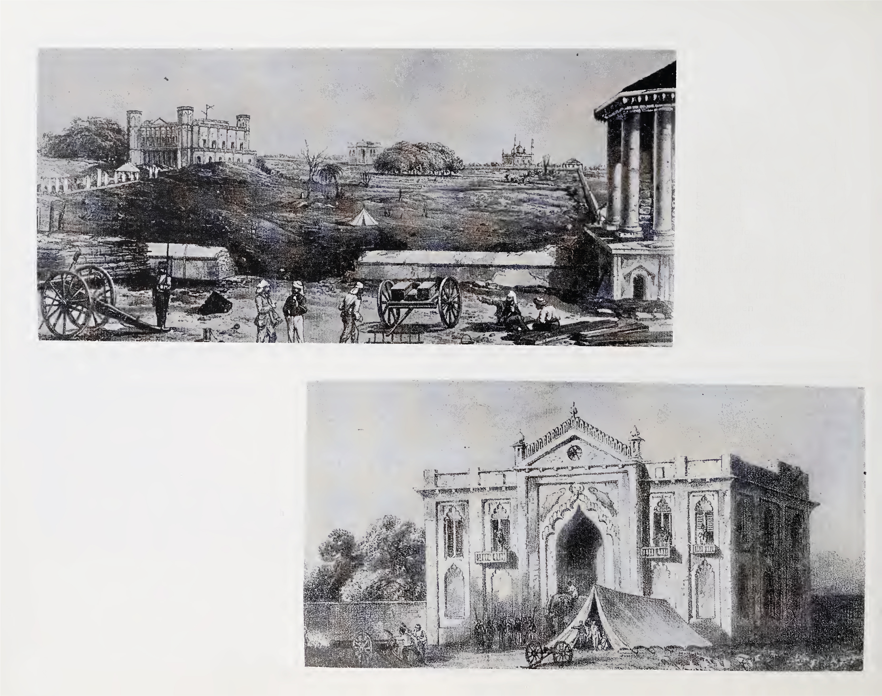 Interior of Alam Bagh & Gate of Alam Bagh