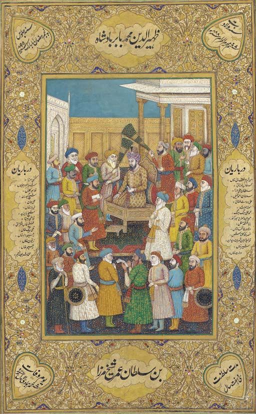 Zahir ad-din Muhammad Babur Padishah in Durbar