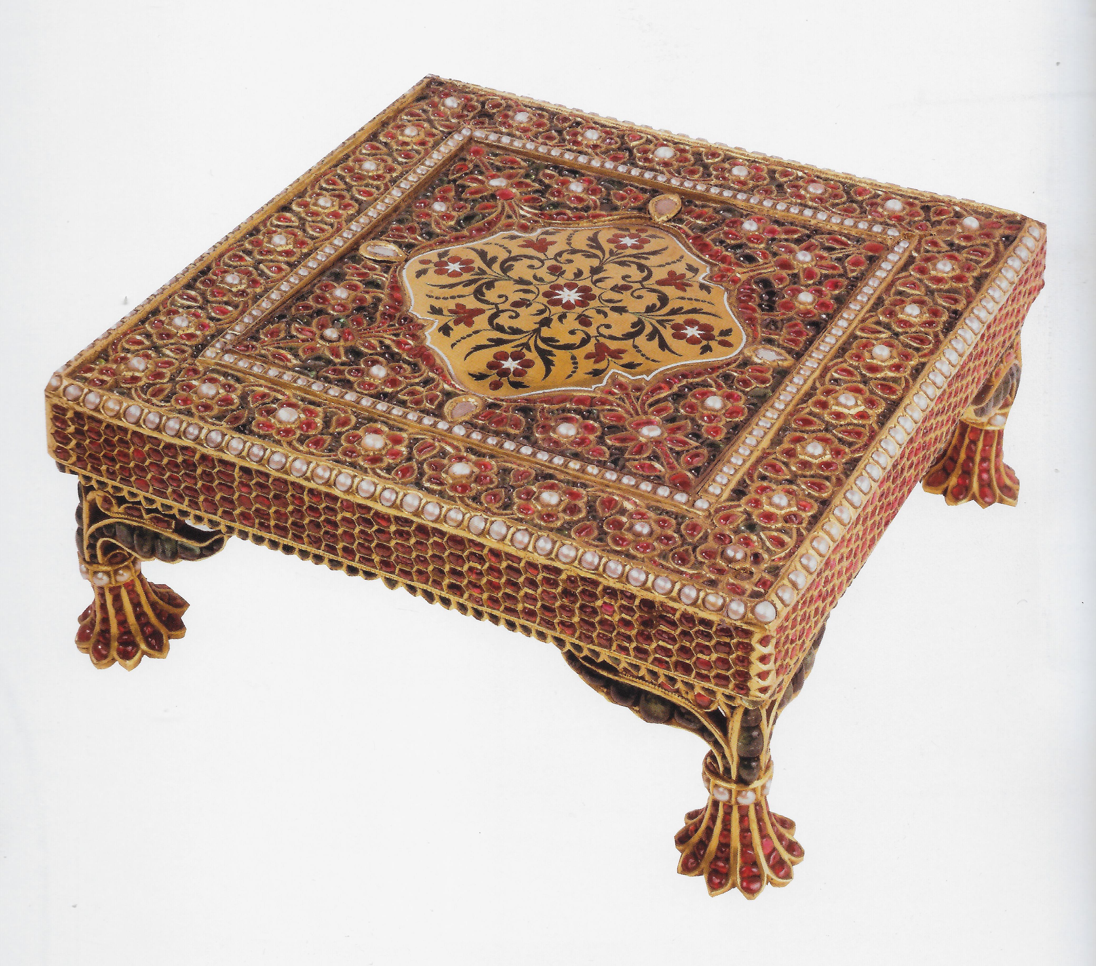 Footstool (Goldset with rubies, emeralds, pearls and diamonds)