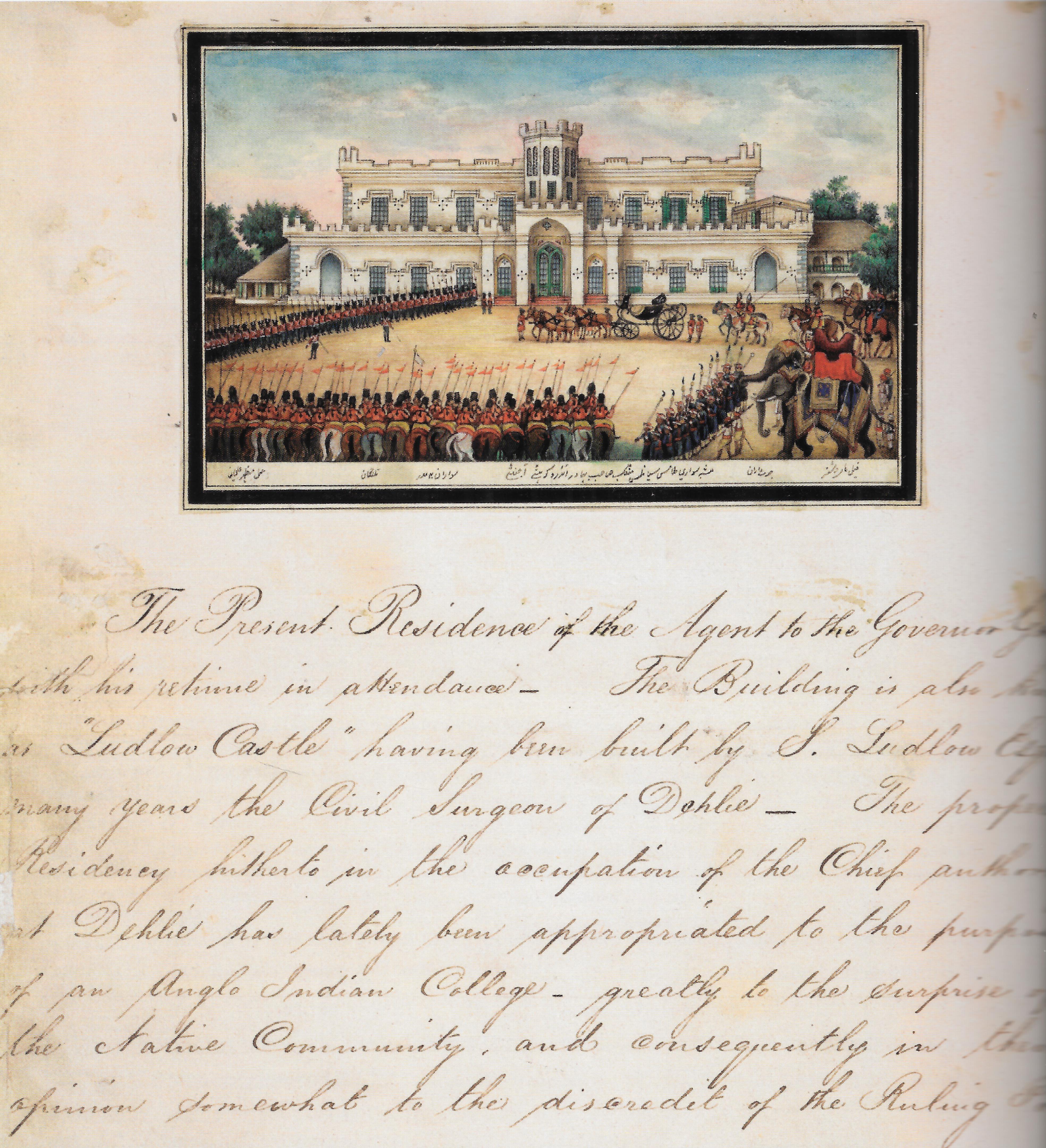 Ludlow Castle The British Agency in Delhi