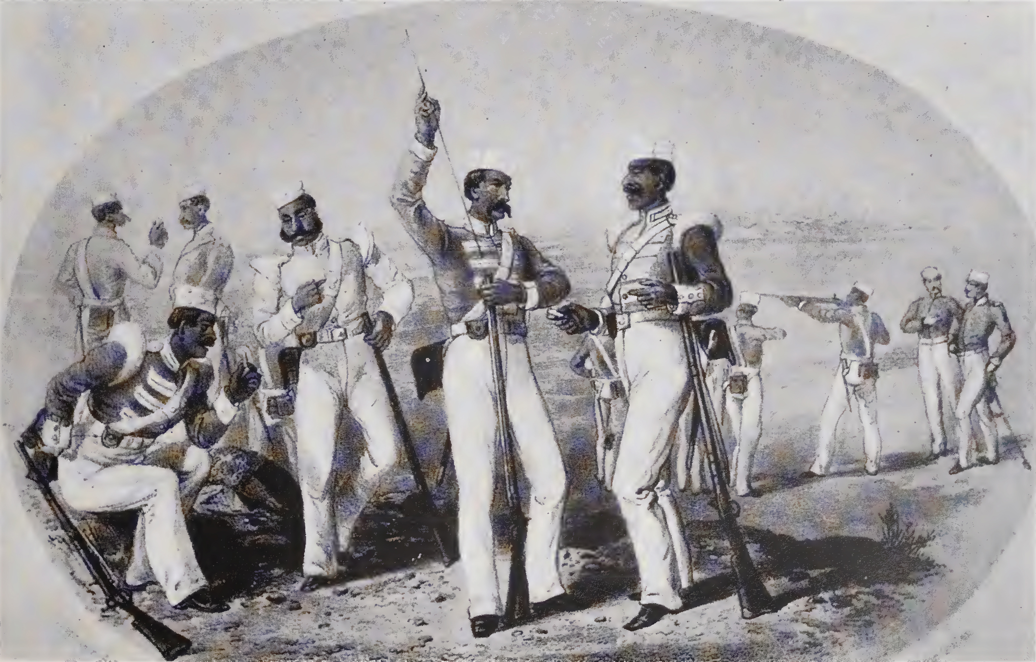 The Sepoys at Rifle Practice