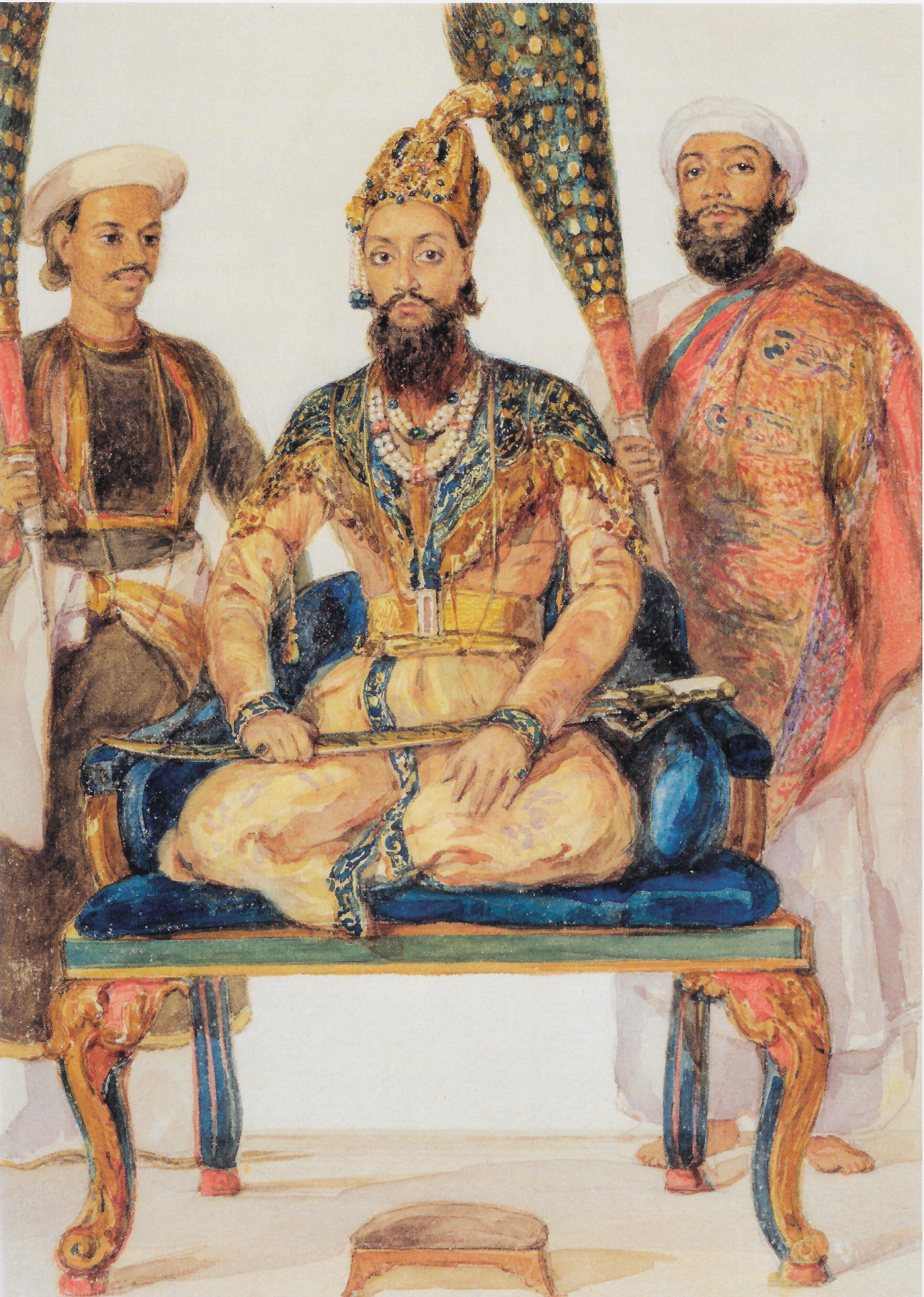 H.R.H Mirza Muhamed Sultan Fateh-ul-Mulk Shah Bahadur, the Heir Apparent (Shahzada Ghulam Fakhr ud-din, Mirza Fakhru Sahib), eldest son of Bahadur Shah II, Emperor of Hindustan