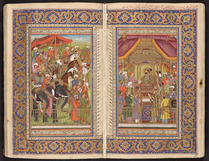 Muḥammad Amīn ibn Abī al-Ḥusayn Qazvīnī. پادشاهنامه یا شاهجهان نامه (The Book of the King or The Book of Shah Jahan). India, 1825.