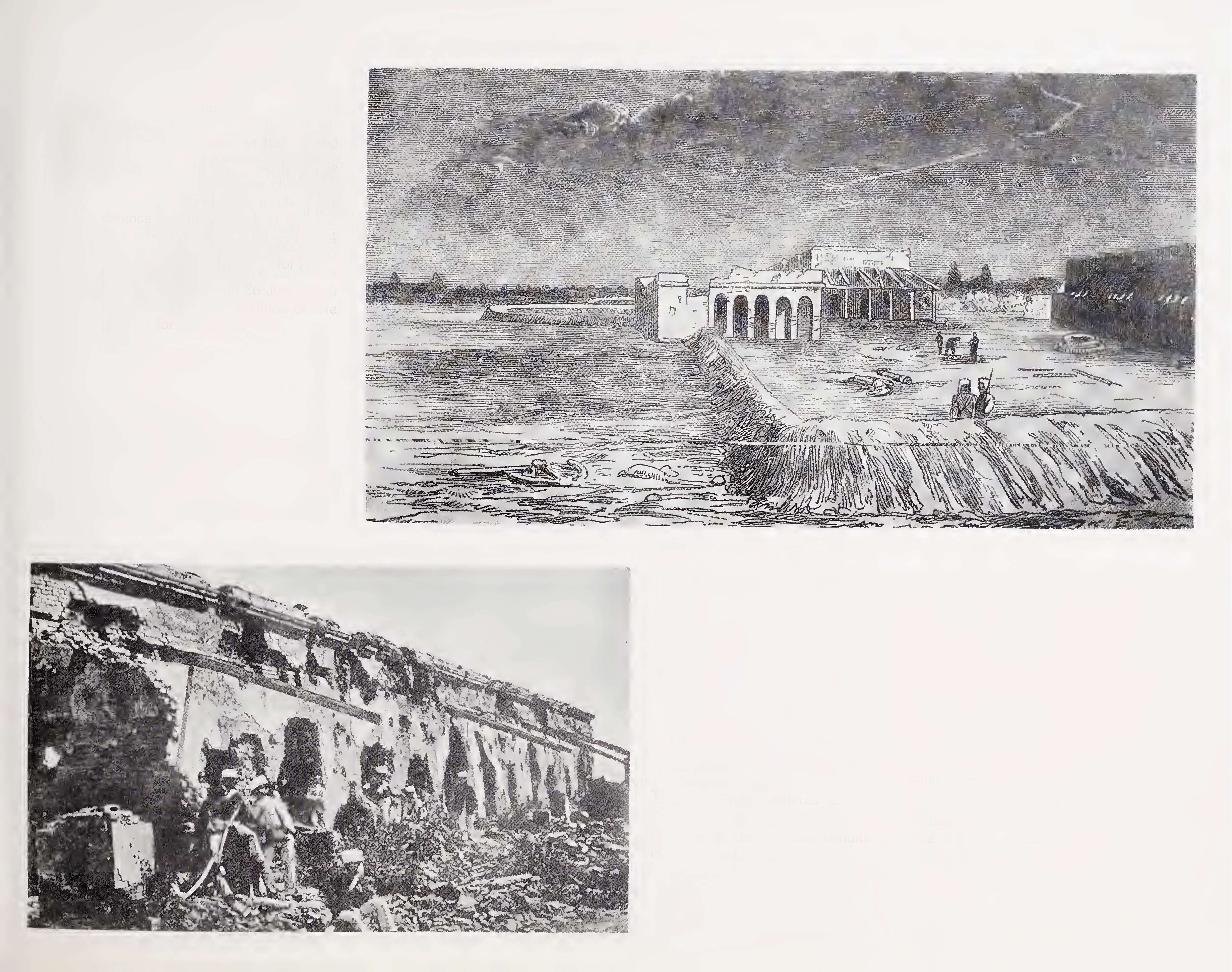 The Entrenchment before & after the fall of Kanpur