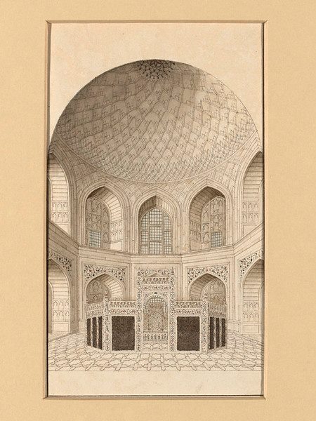The Dome inside of the Taj'
