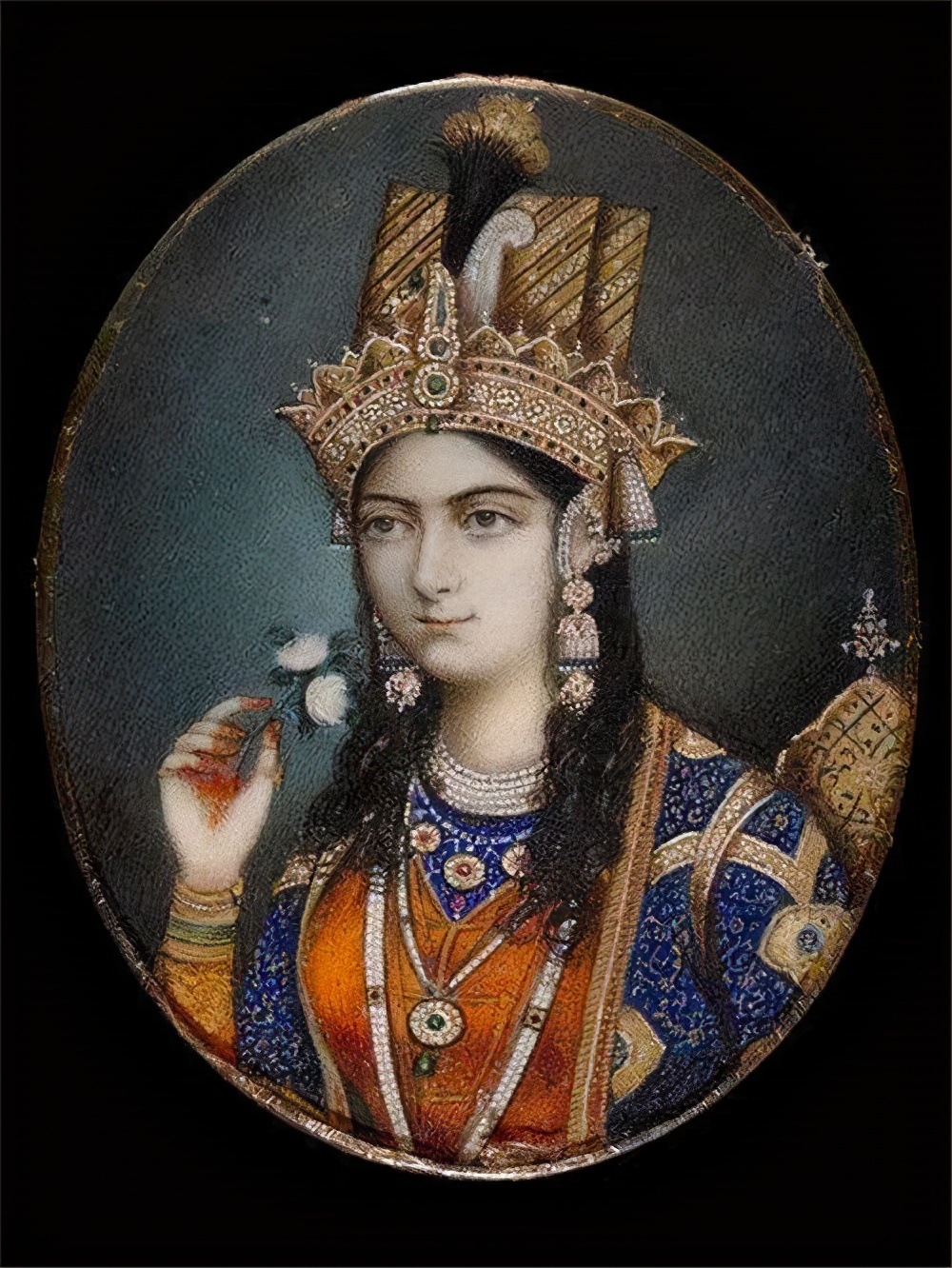 A portrait of Arjumand Banu Begum (Mumtaz Mahal), favorite wife of Shah Jahan