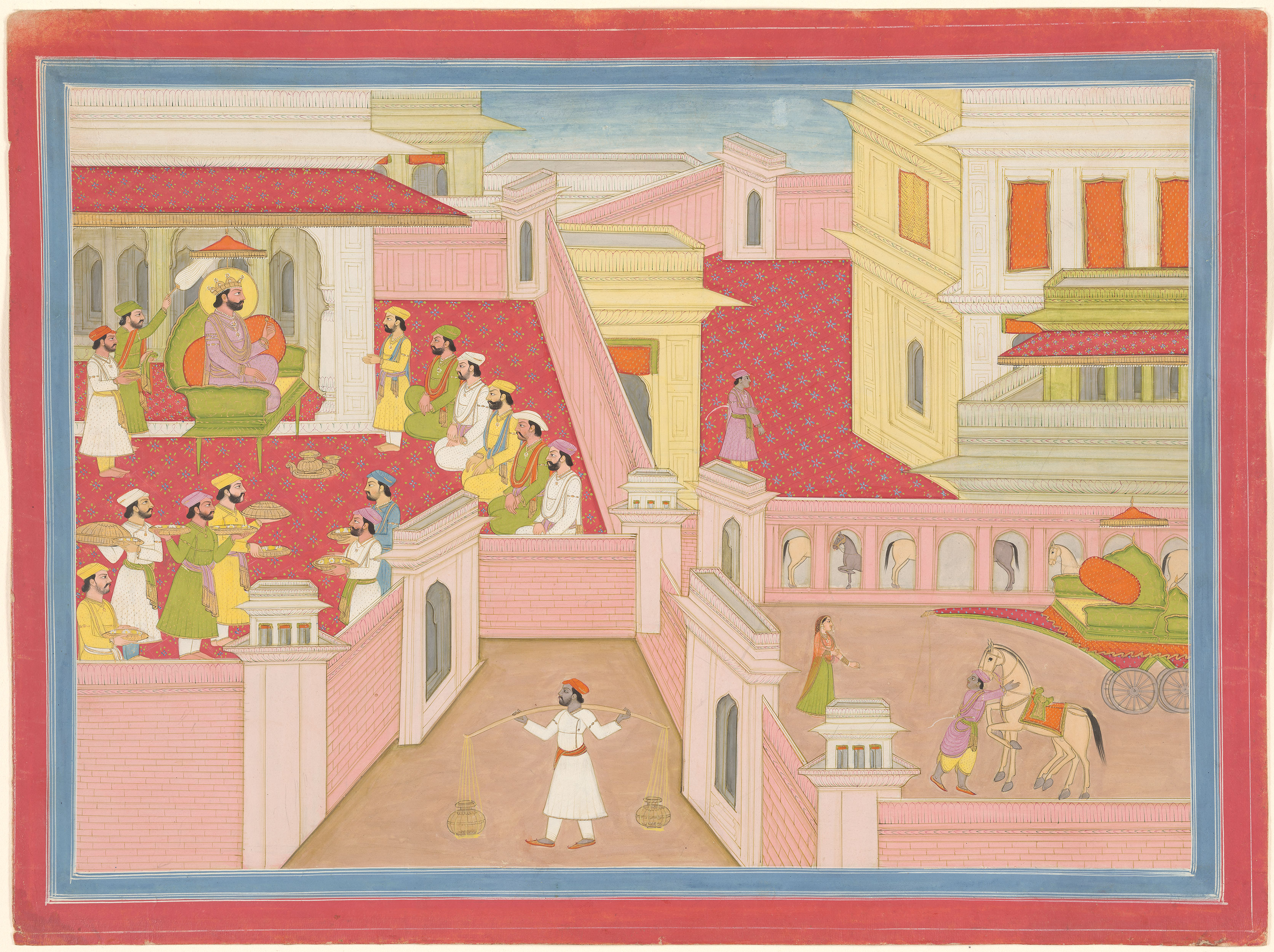 A court scene from a Nala-Damayantī series