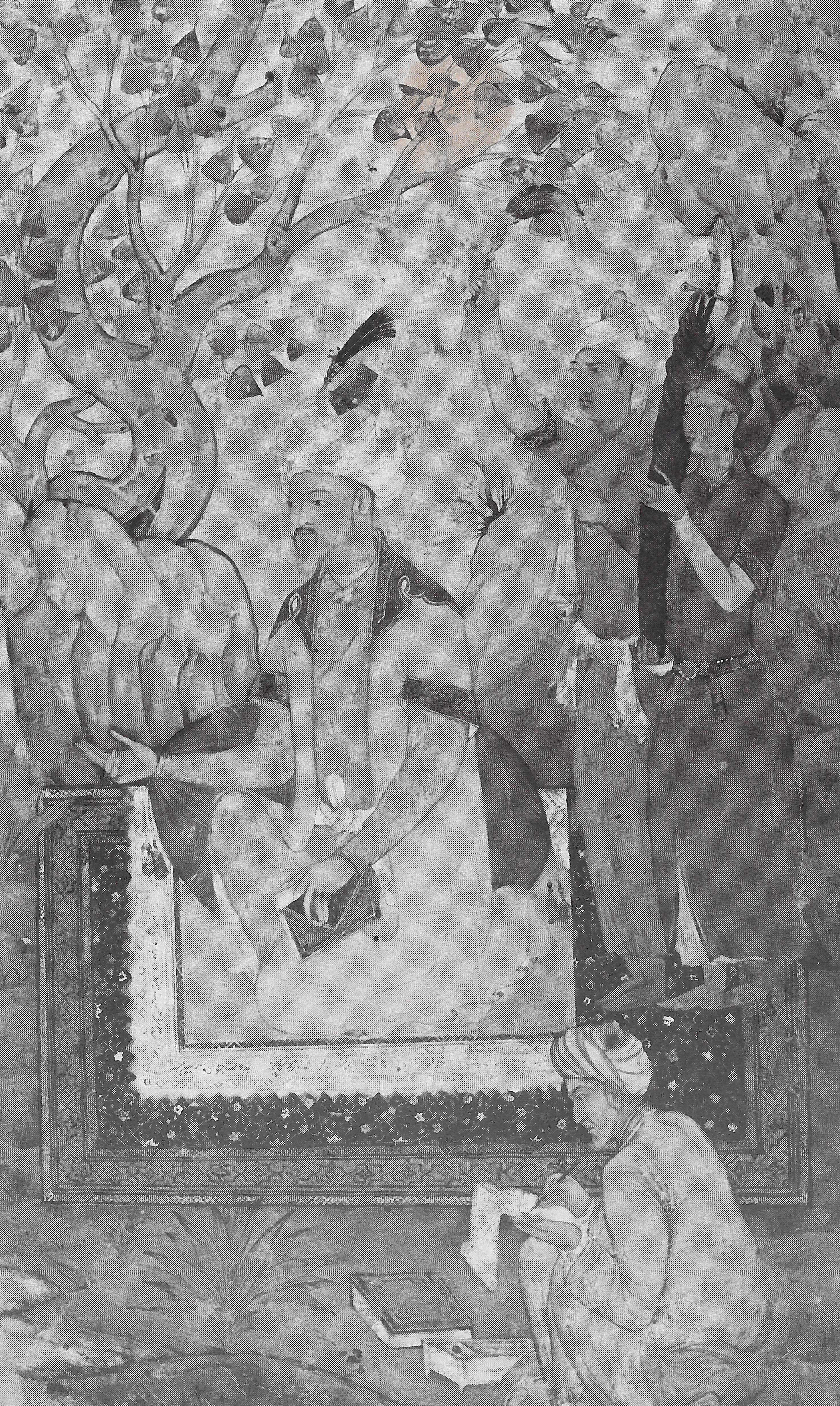Babur dictating his memoirs