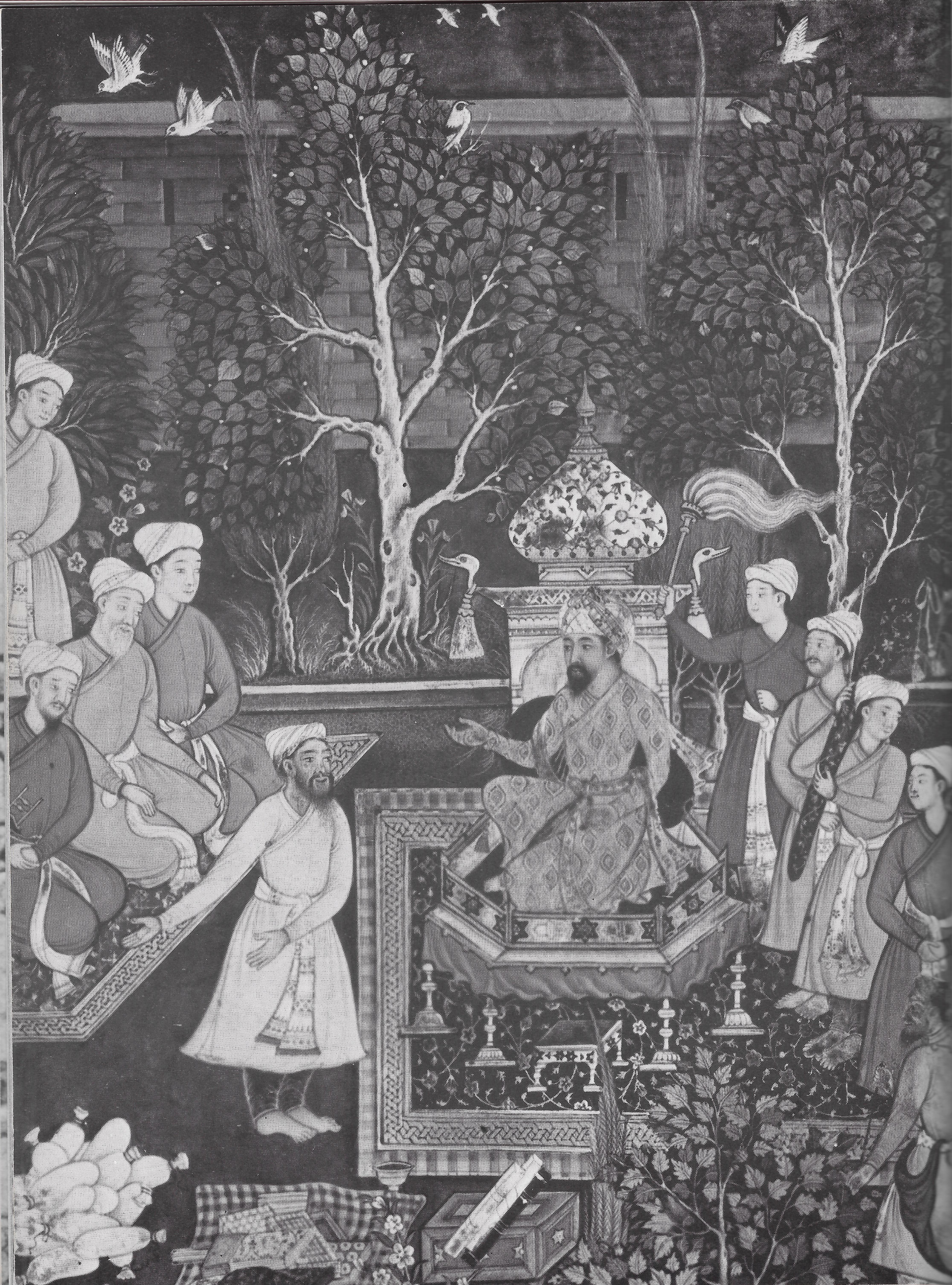 Babur Enthroned in one of the Gardens