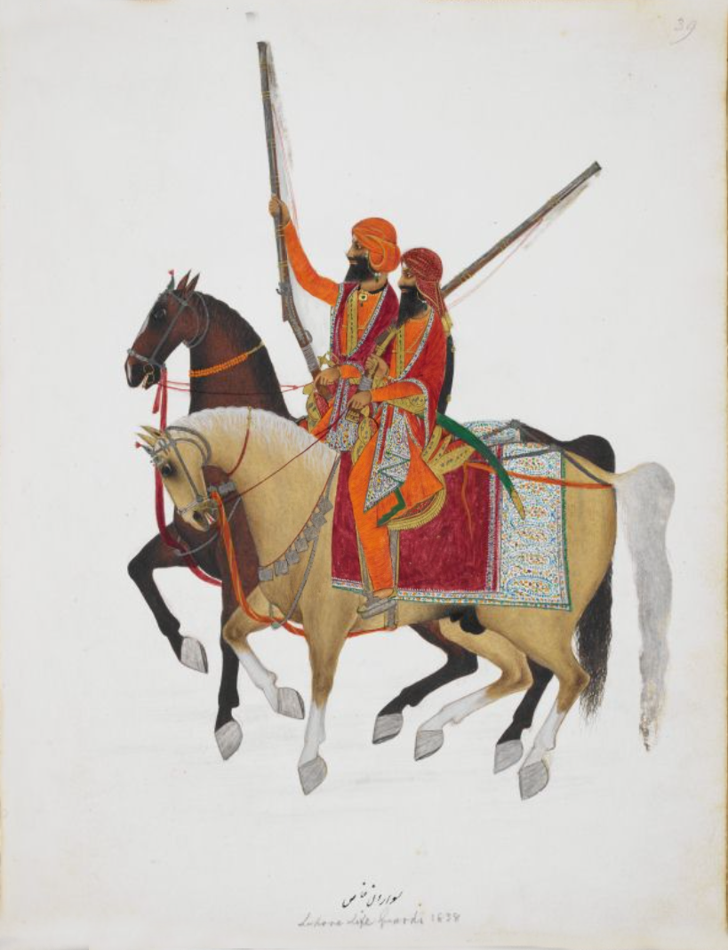Body-guard of Ranjit Singh; two cavalrymen